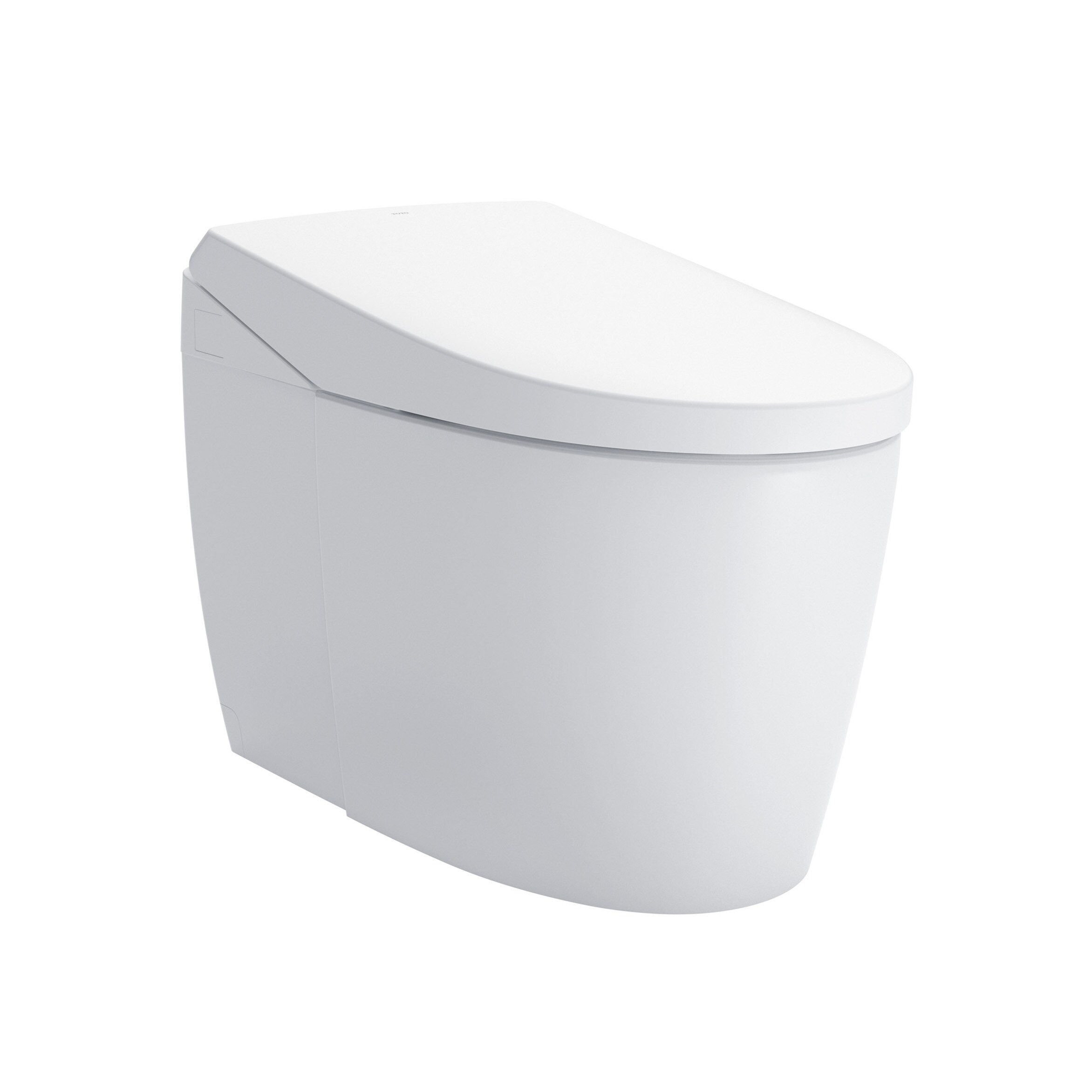 Trono de bidé Neorest en color blanco algodón con descarga sin contacto, altura de silla alargada, cierre suave, 1 pieza y 12 pulgadas de áspero en WaterSense etiquetado de 1.6 GPF (por sus siglas en inglés). MS8551CUMFG-01