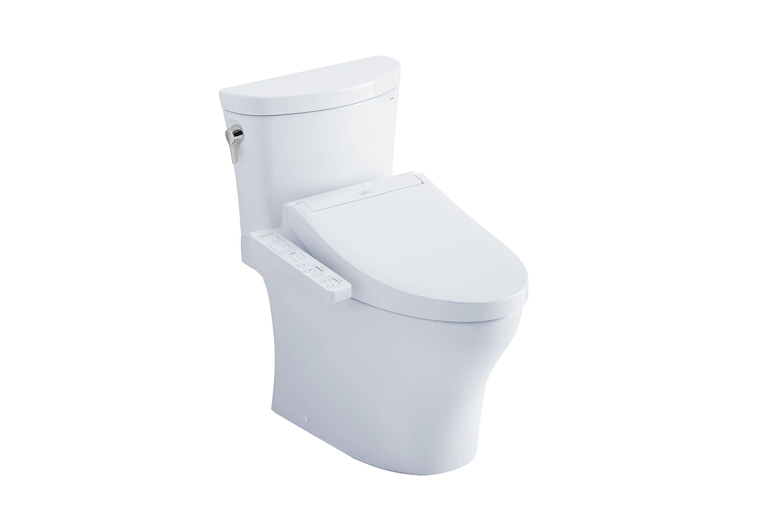 TOTO Bidet de 2 piezas Alargado con descarga dual en color blanco de algodón y cierre suave - Altura estándar - Etiquetado WaterSense 1.28 GPF - 12 pulgadas de Rough-In MW4483074CEMFGN-01