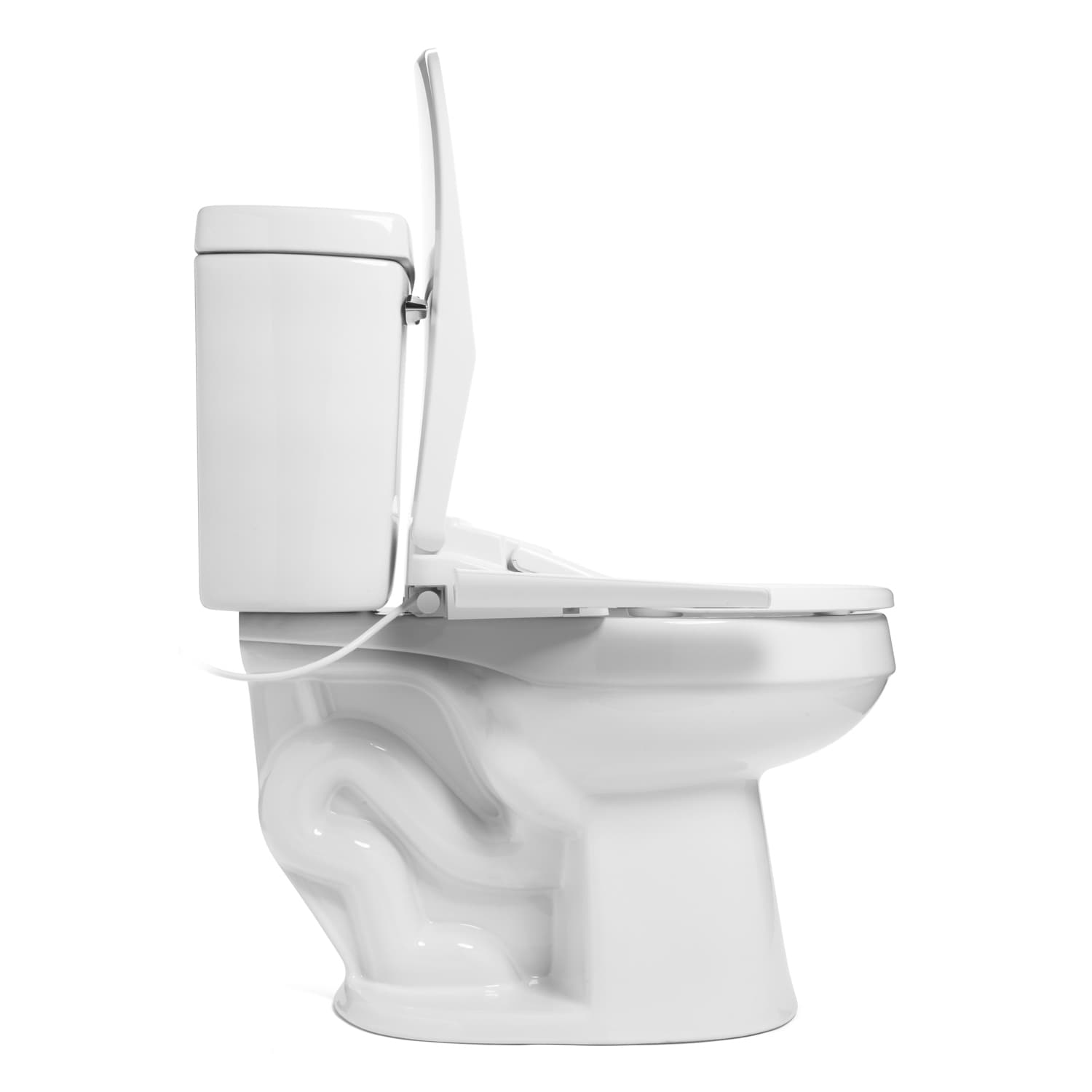 Asiento de Bidet de Lujo con Control Lateral, Taza Redonda Blanca T22-RW de Brondell Swash Thinline