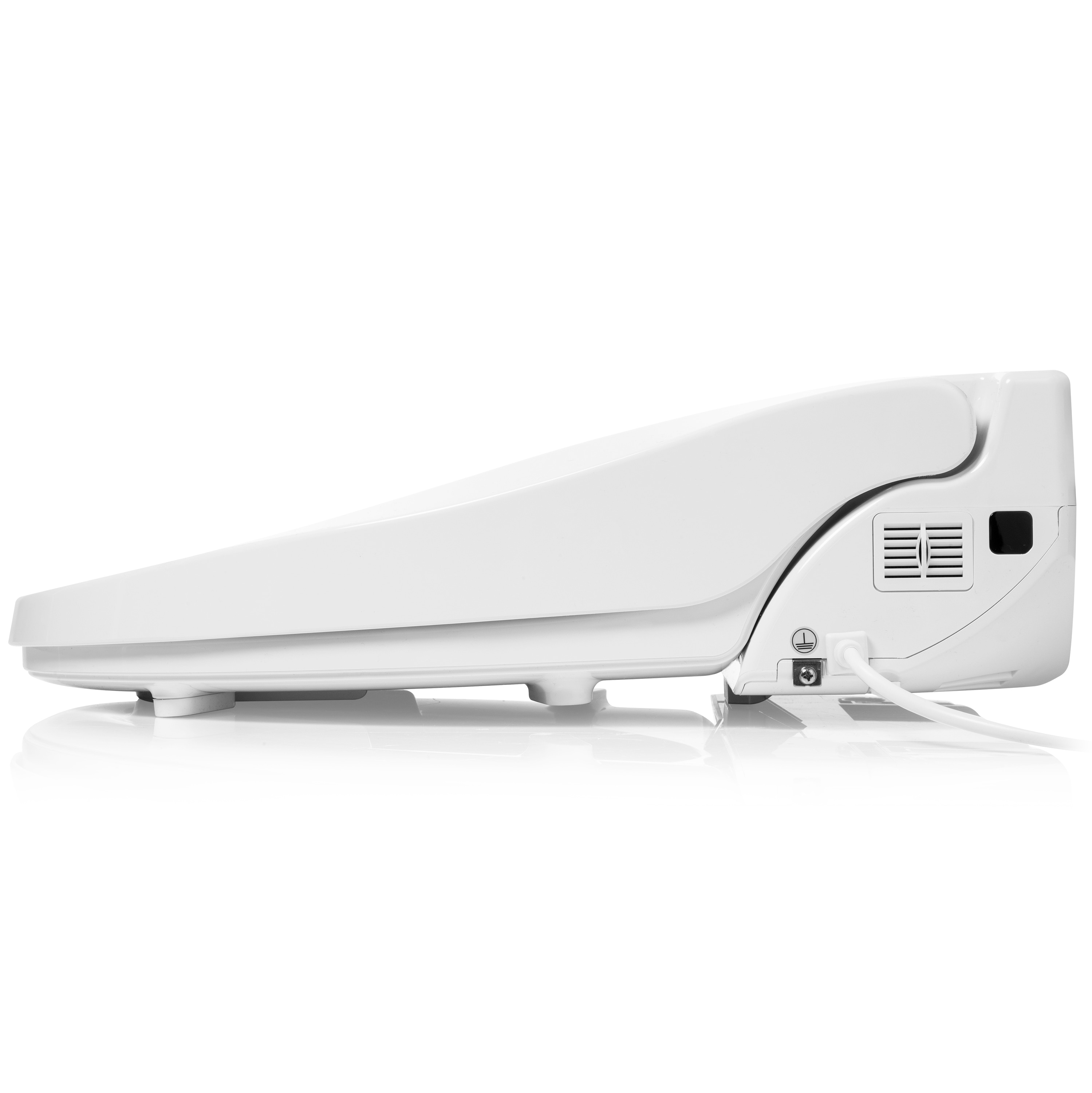 Asiento de Inodoro con Bidé Calefaccionado de Cierre Suave en Plástico Blanco Elongado Brondell Swash Select DR802-EW