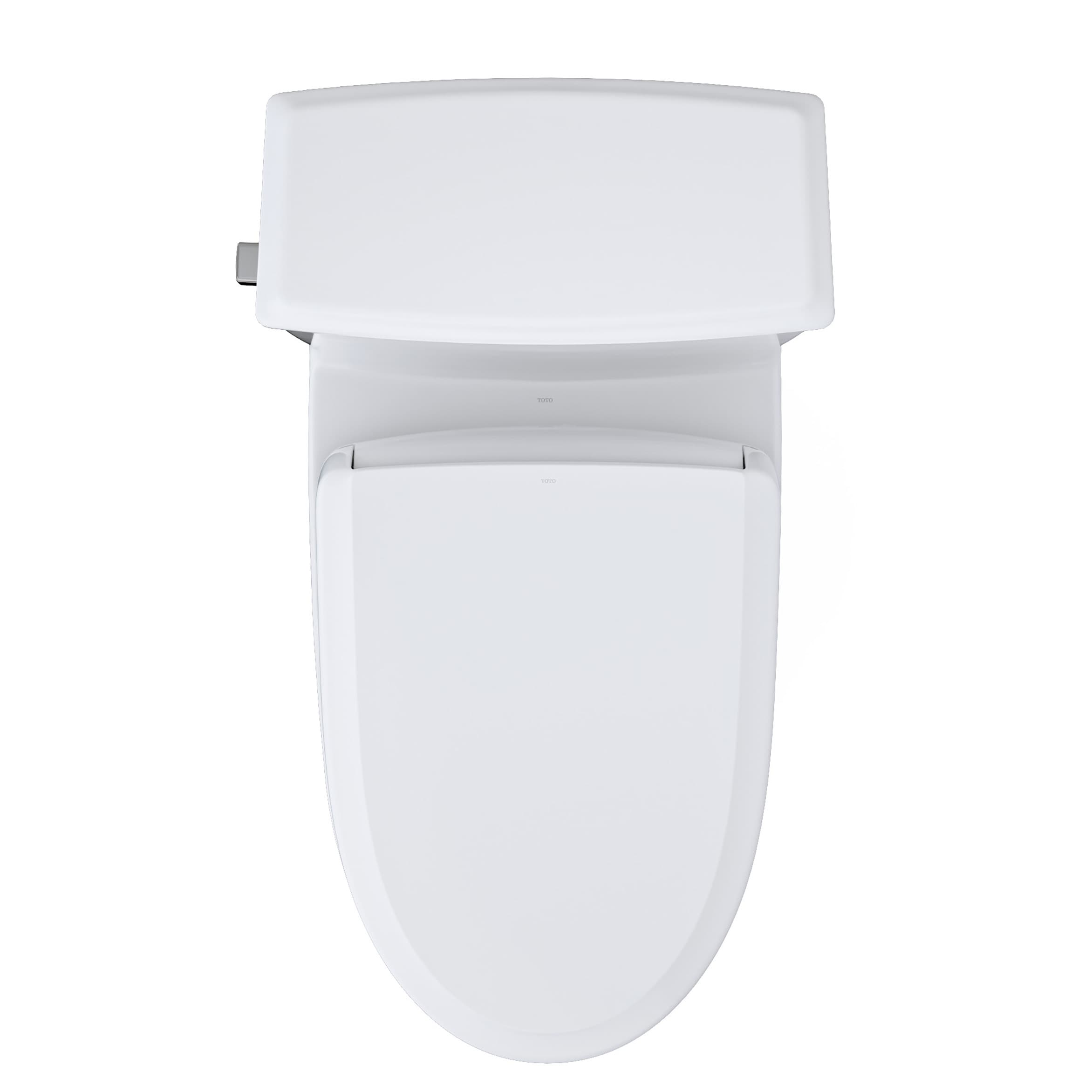 Inodoro bidet de 2 piezas con altura de silla alargada, cierre suave, y doble descarga en blanco de algodón Connelly de TOTO