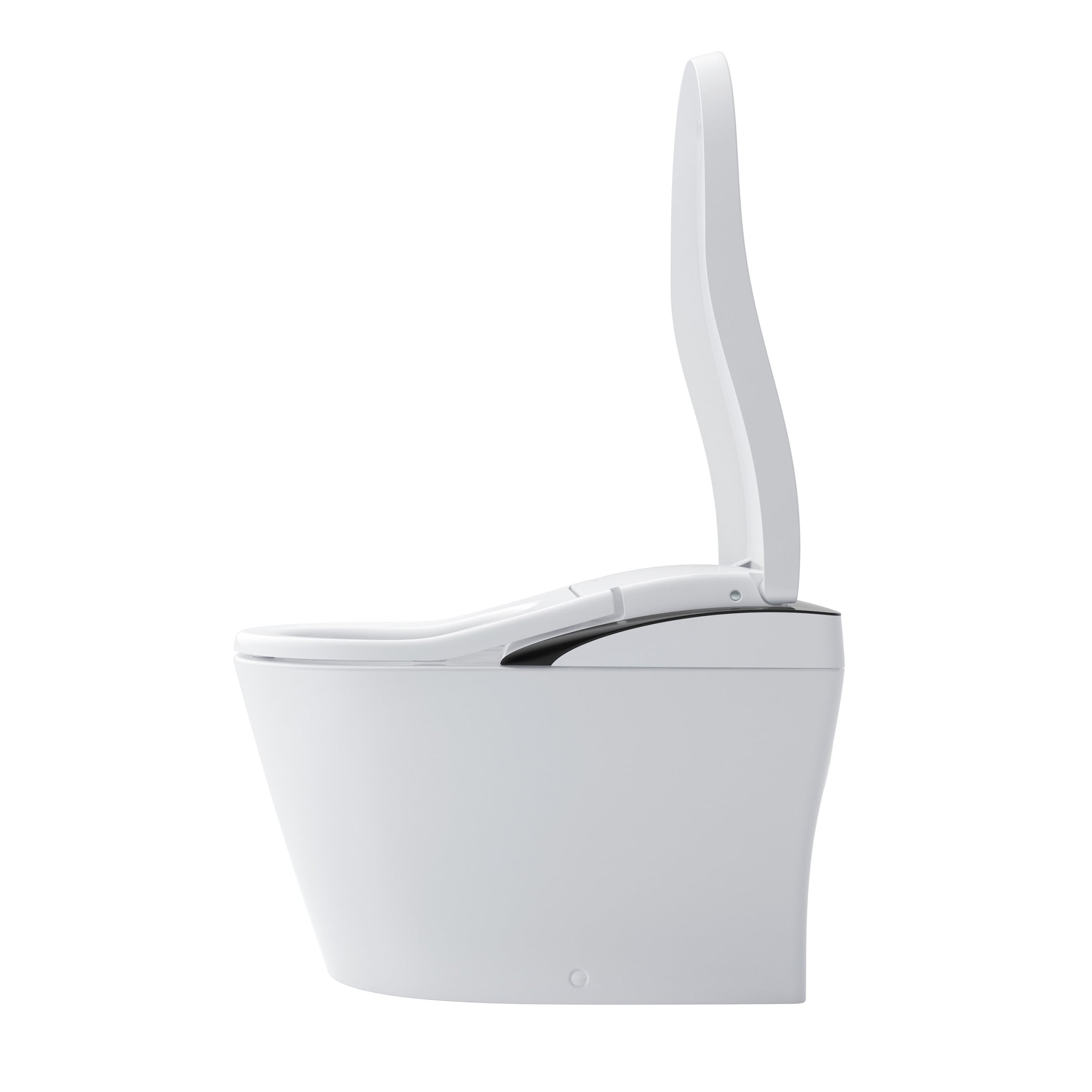 TOTO Neorest Blanco de Algodón Descarga sin Contacto Altura de Silla Elongada con Cierre Suave Bidet de 1 Pieza con 12 pulgadas de Montaje Rugoso Etiqueta WaterSense 1.6 GPF MS8732CUMFG-01B