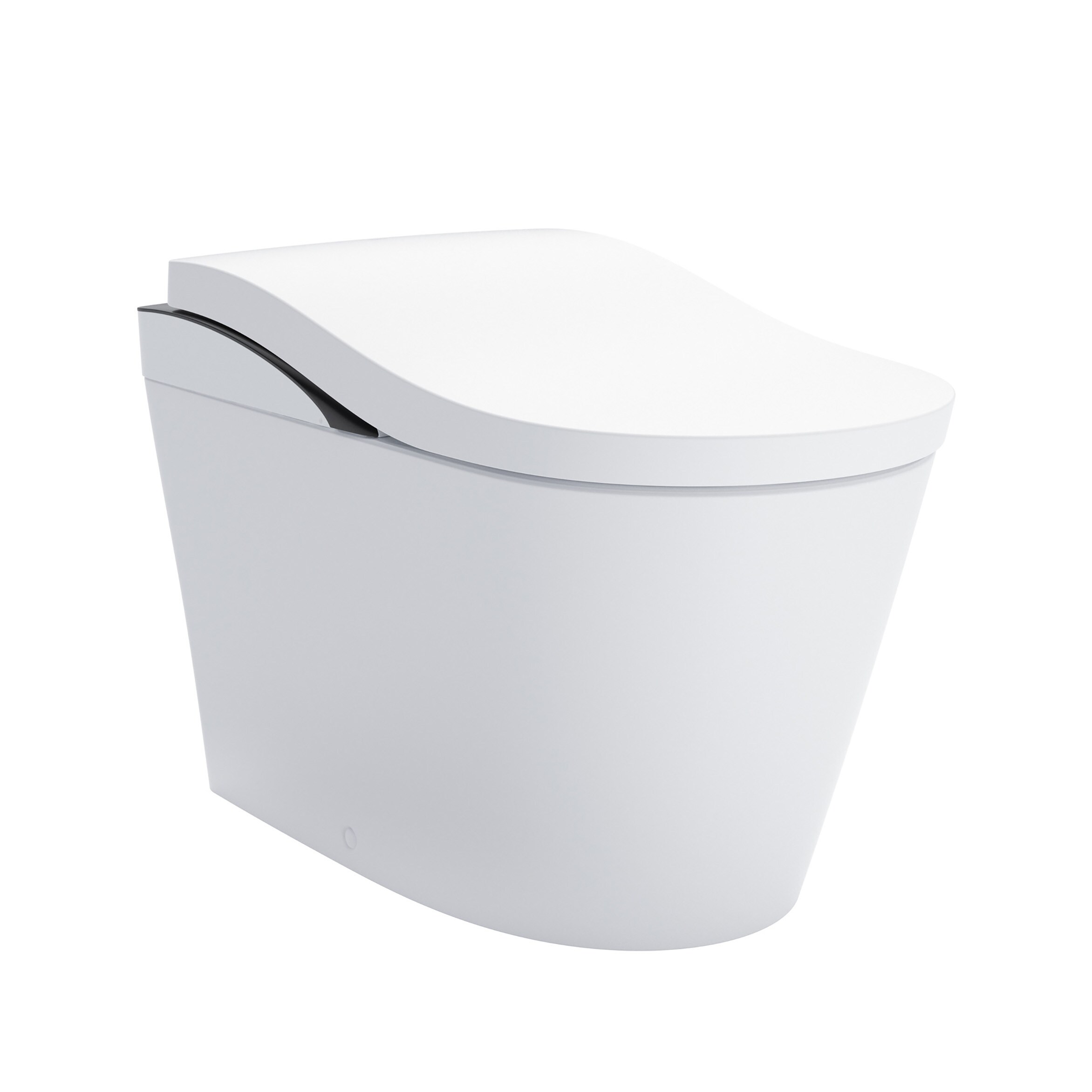 TOTO Neorest Blanco de Algodón Descarga sin Contacto Altura de Silla Elongada con Cierre Suave Bidet de 1 Pieza con 12 pulgadas de Montaje Rugoso Etiqueta WaterSense 1.6 GPF MS8732CUMFG-01B