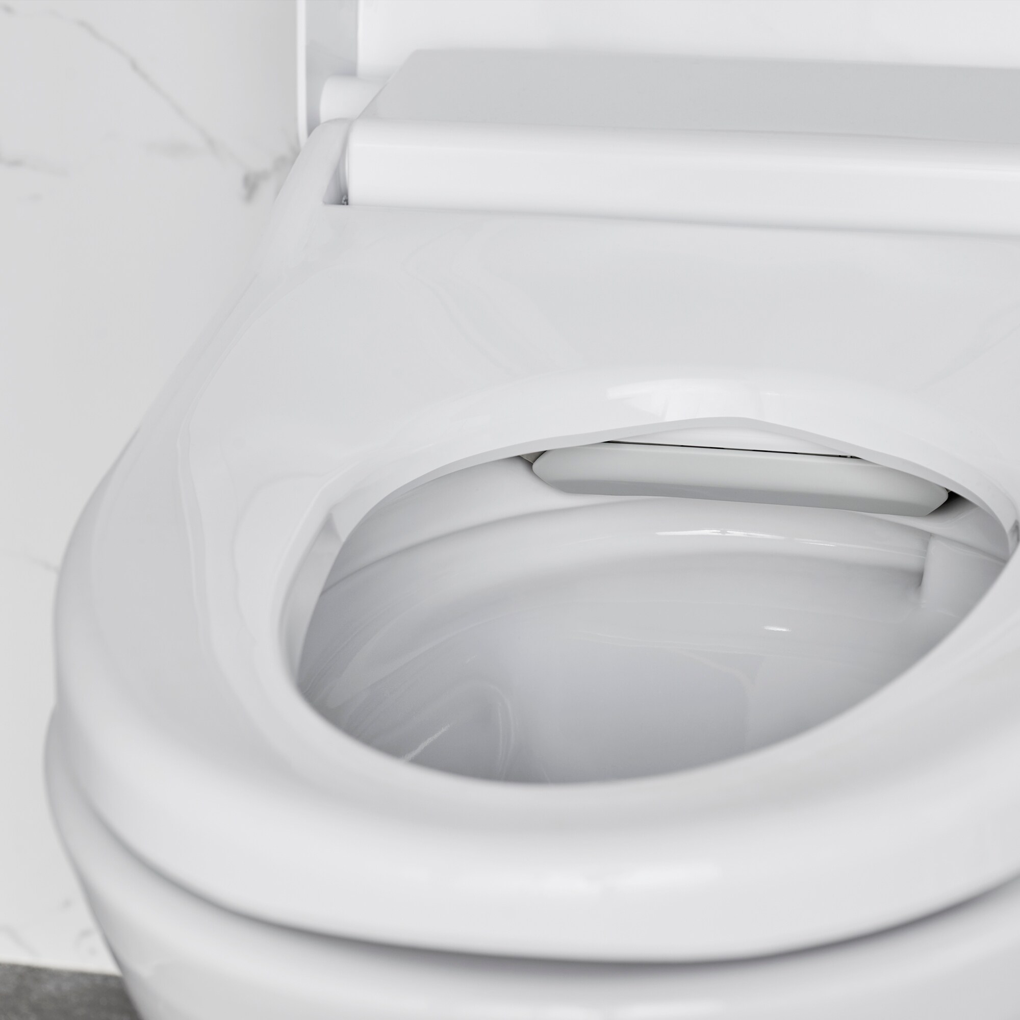 Asiento de retrete alargado de plástico blanco con bidé  American Standard Advanced Clean 100 SpaLet, cierre suave inteligente y caliente 8017A60GRC-291