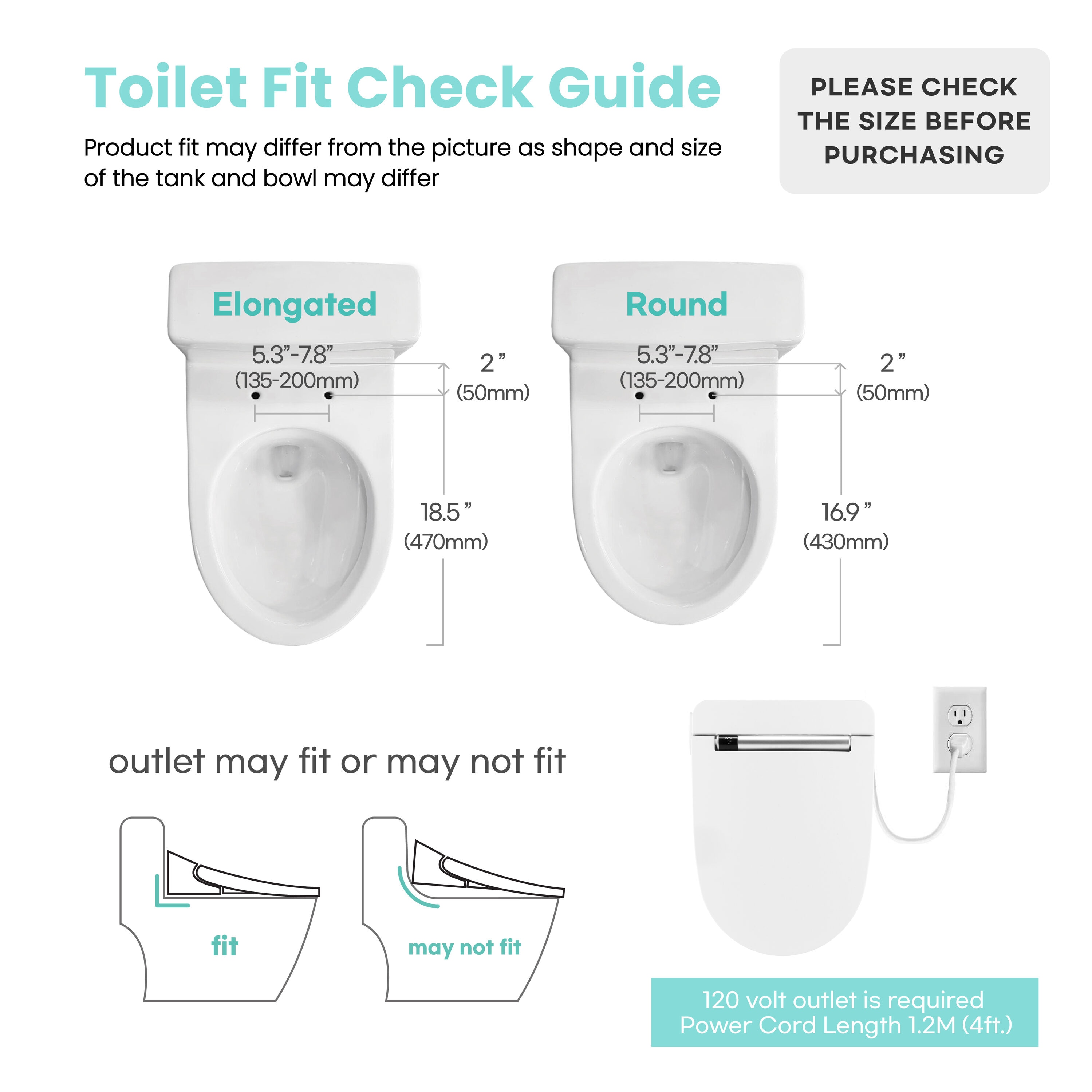 Asiento de baño con bidé eléctrico y cierre suave - esterilizador UV-A LED para inodoro de plástico blanco alargado y con calefacción VOVO STYLEMENT VB-4000SE