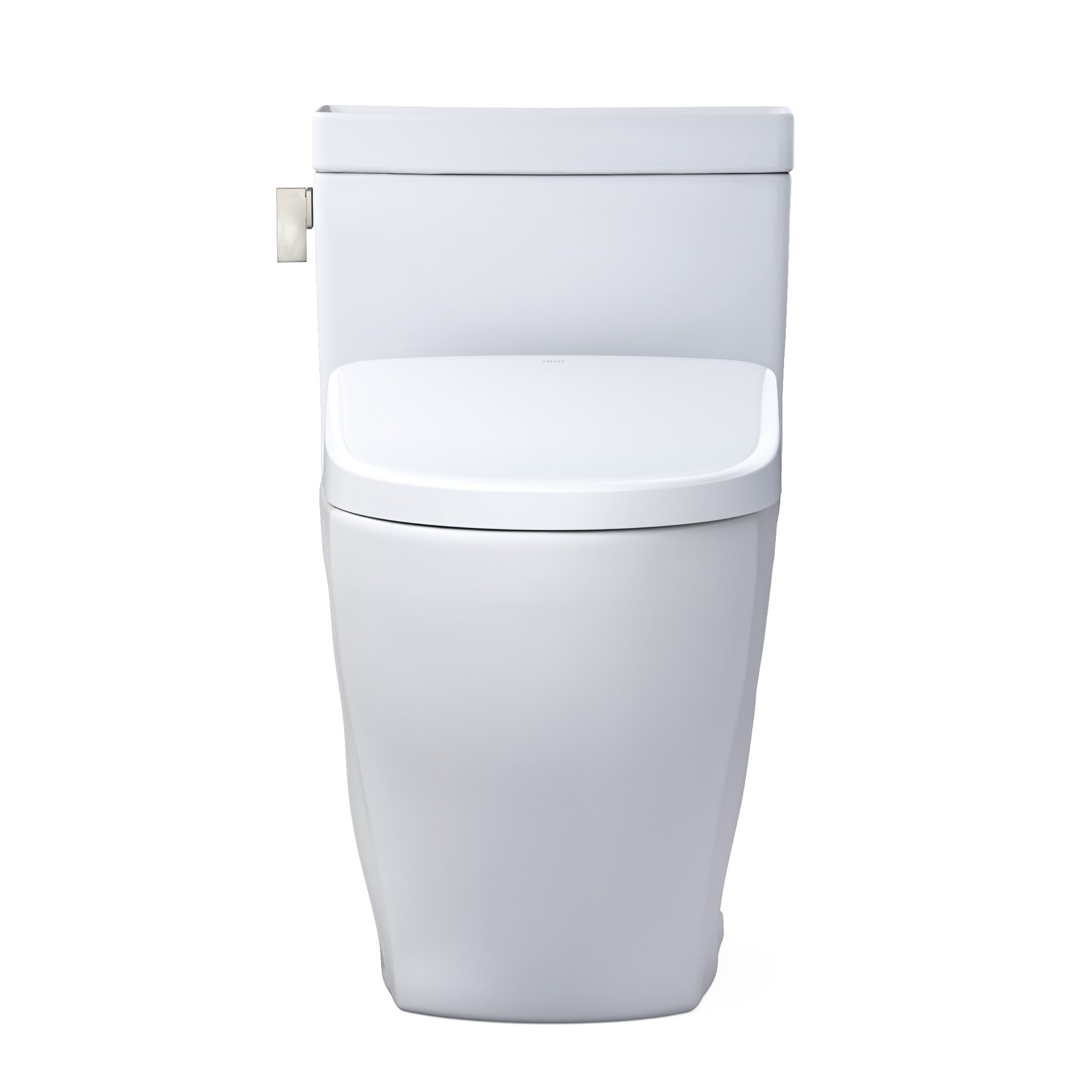 Bidé de una pieza alargado de altura de silla en color blanco de algodón TOTO Legato 1.28 GPF MW6244726CEFGA-01.