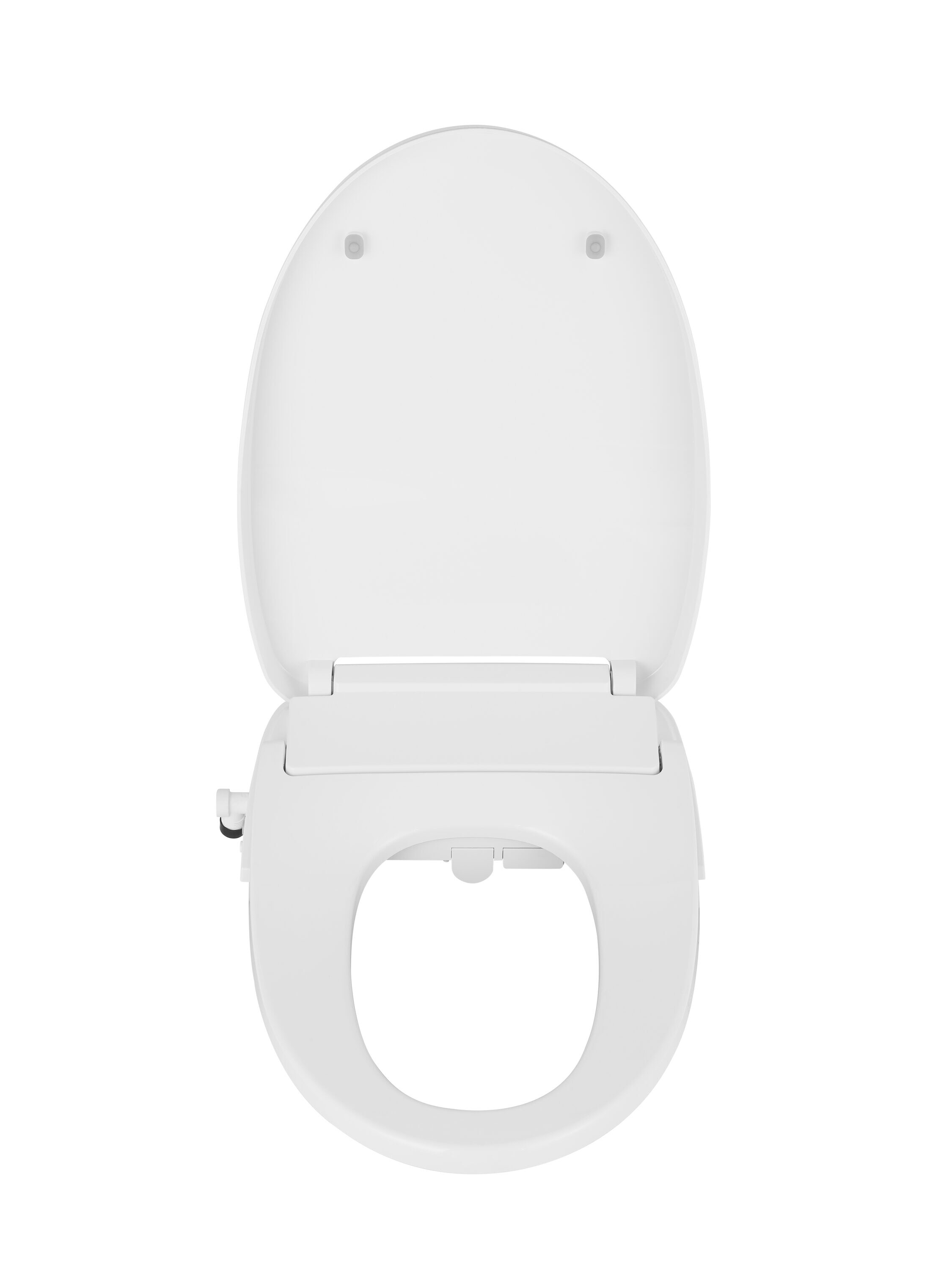 Asiento de bidé alargado de plástico blanco con cierre suave y calefacción Niagara Hydrotech(TM) SB-EL1000