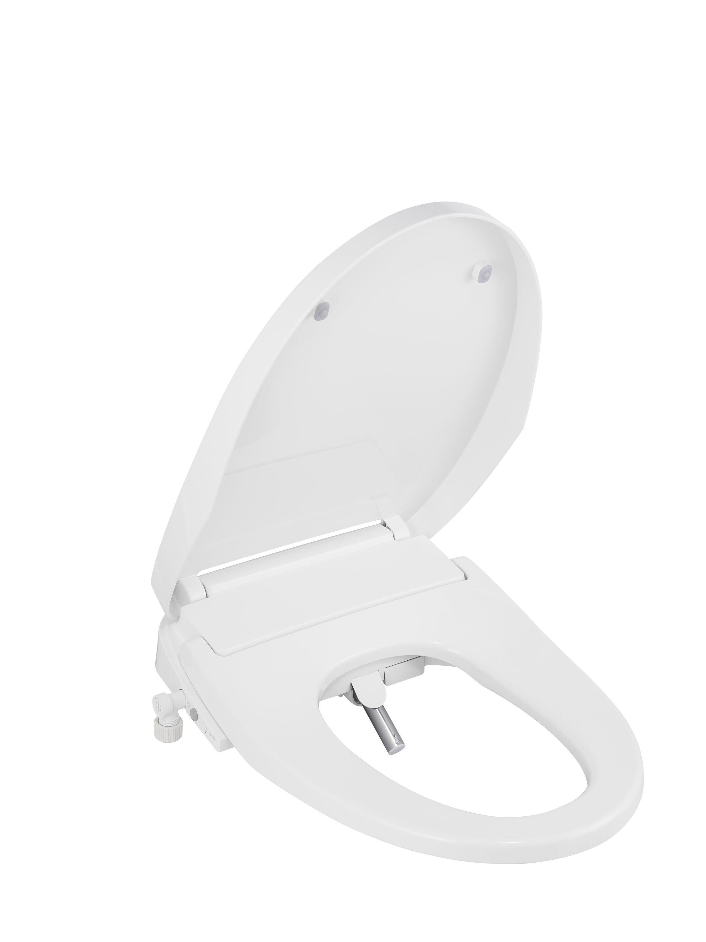 Asiento de bidé alargado de plástico blanco con cierre suave y calefacción Niagara Hydrotech(TM) SB-EL1000