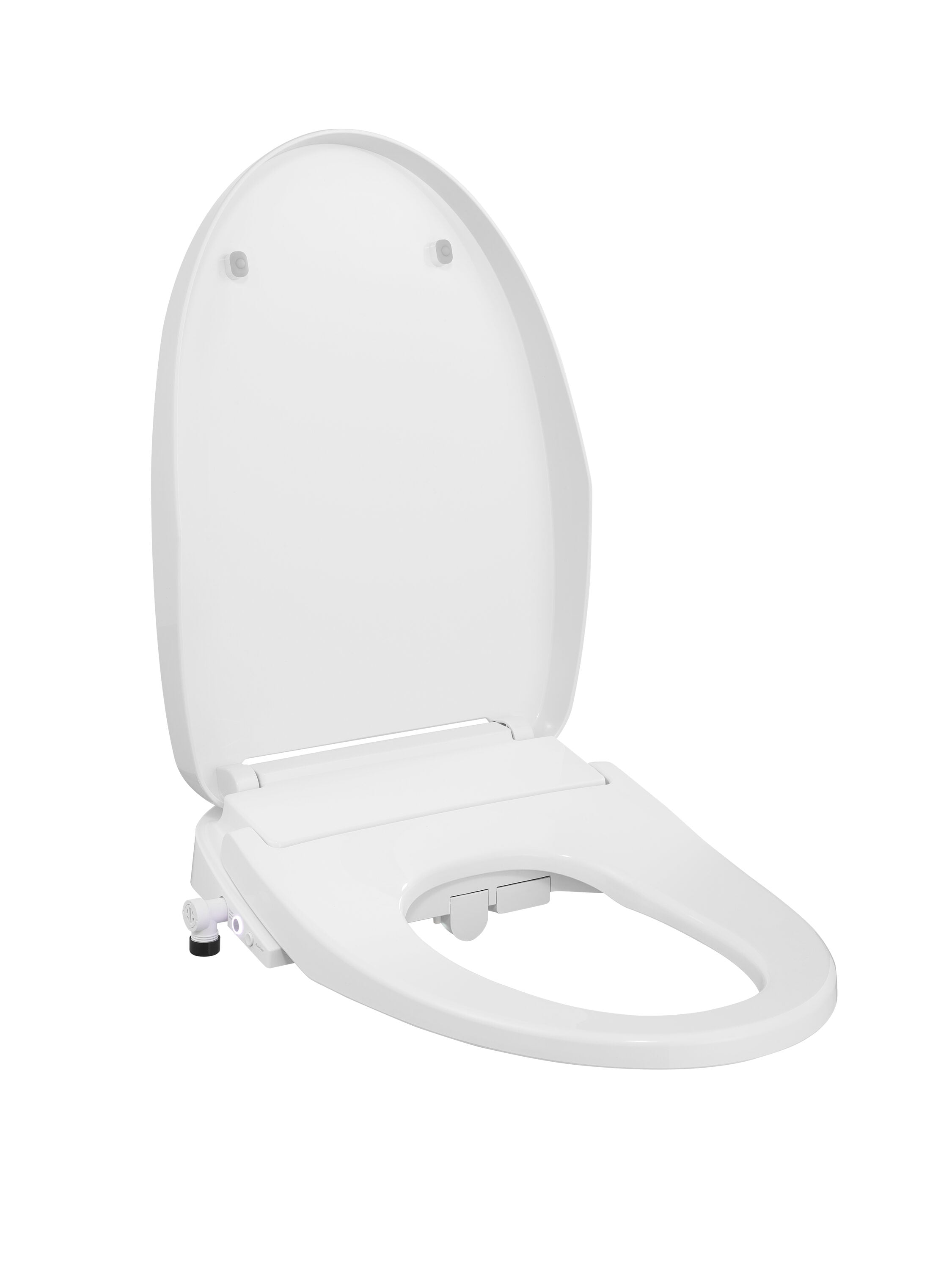 Asiento de bidé alargado de plástico blanco con cierre suave y calefacción Niagara Hydrotech(TM) SB-EL1000