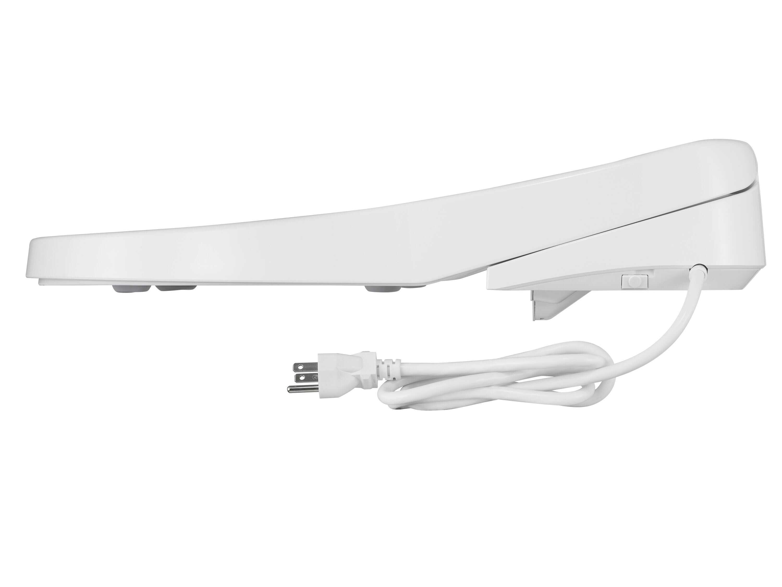 Asiento de bidé alargado de plástico blanco con cierre suave y calefacción Niagara Hydrotech(TM) SB-EL1000