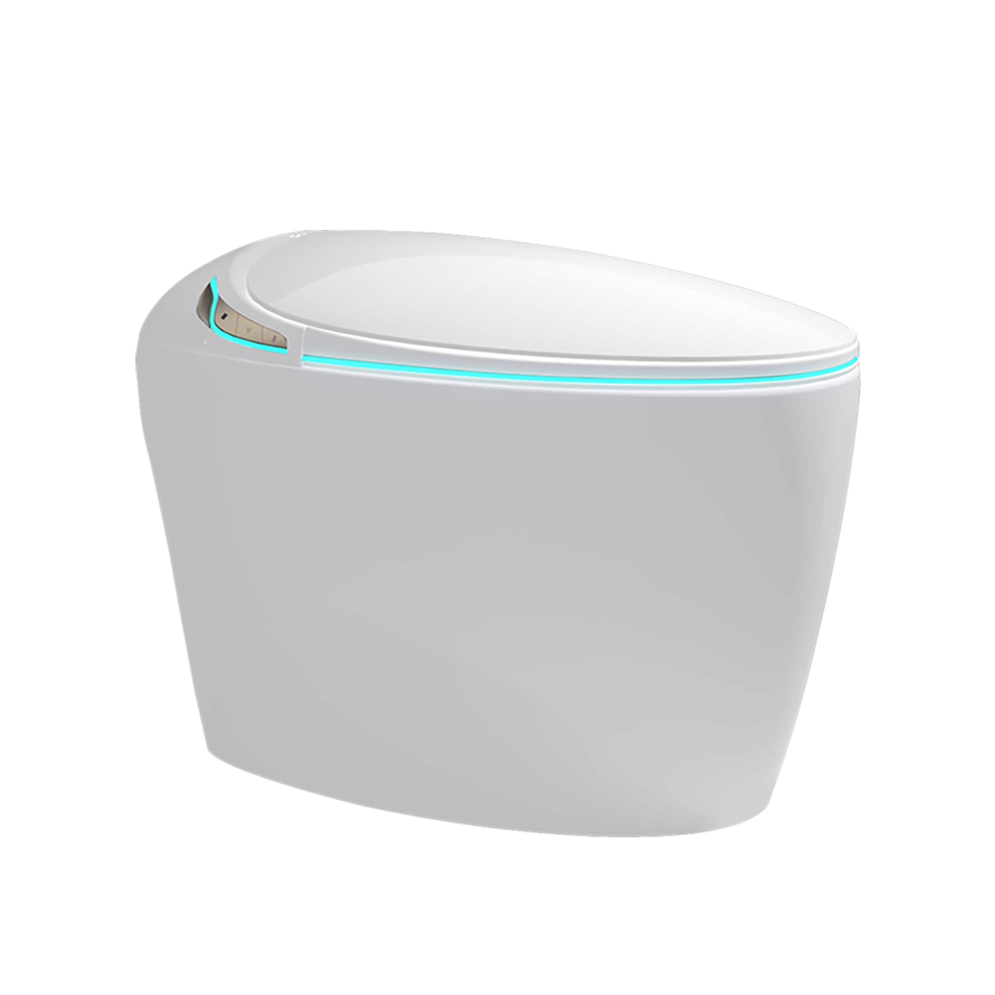 Bidet Blanco Alargado de Altura Estándar con Cierre Suave Inteligente de la marca Mondawe