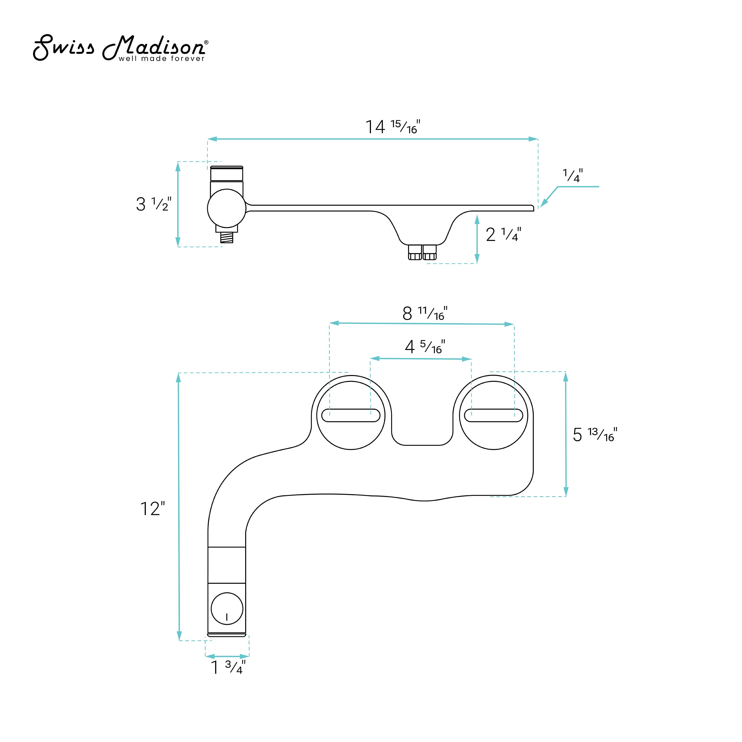 Adaptación de bidet sin electricidad para inodoro Montmartre de Swiss Madison SM-25-SSMMR04WH