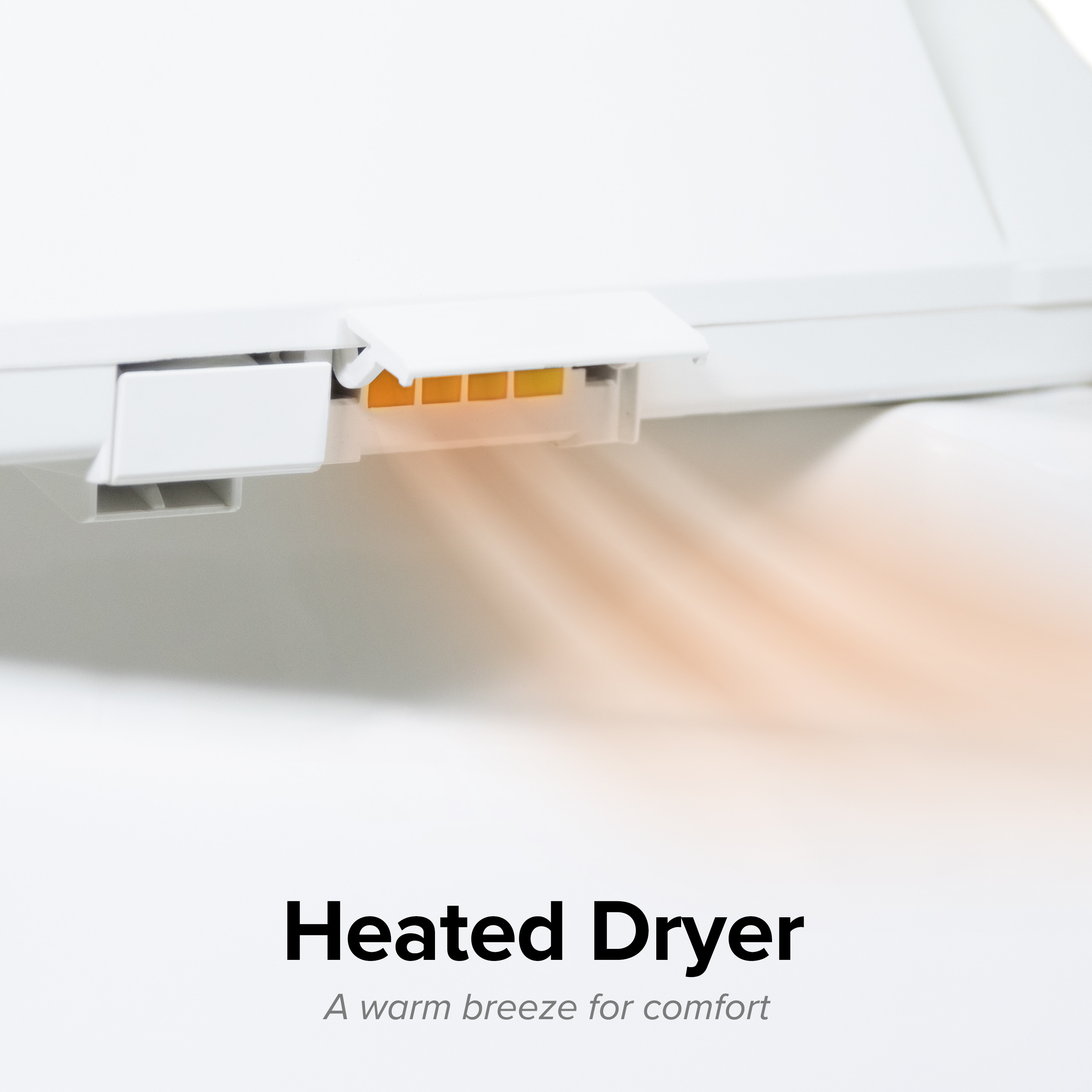 Asiento de Bidé SmartBidet de Plástico Blanco alargado de Cierre Suave y Caliente SB-3000