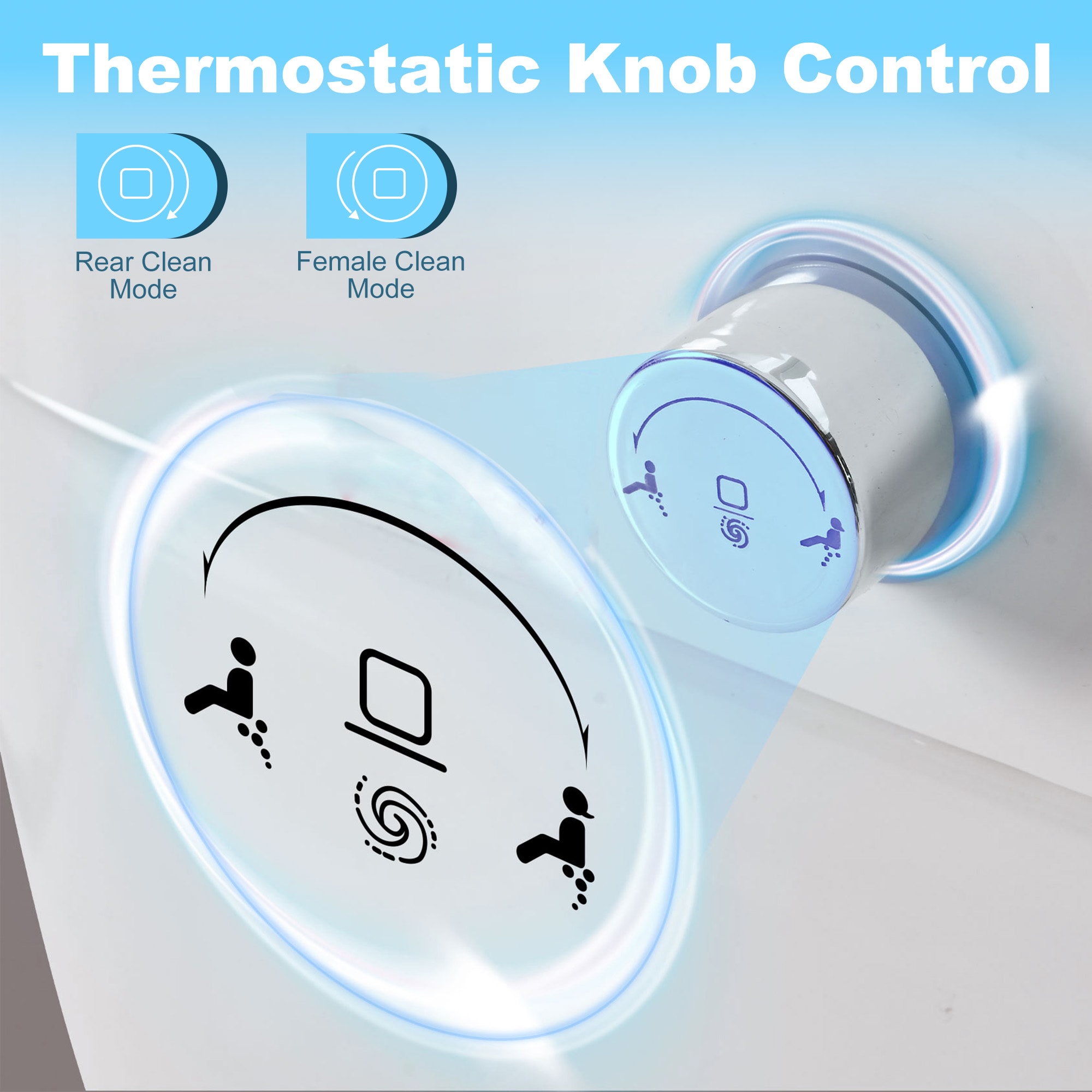 Bidet Alargado Blanco de Altura Estándar con Cierre Suave Inteligente de una Pieza de Mondawe