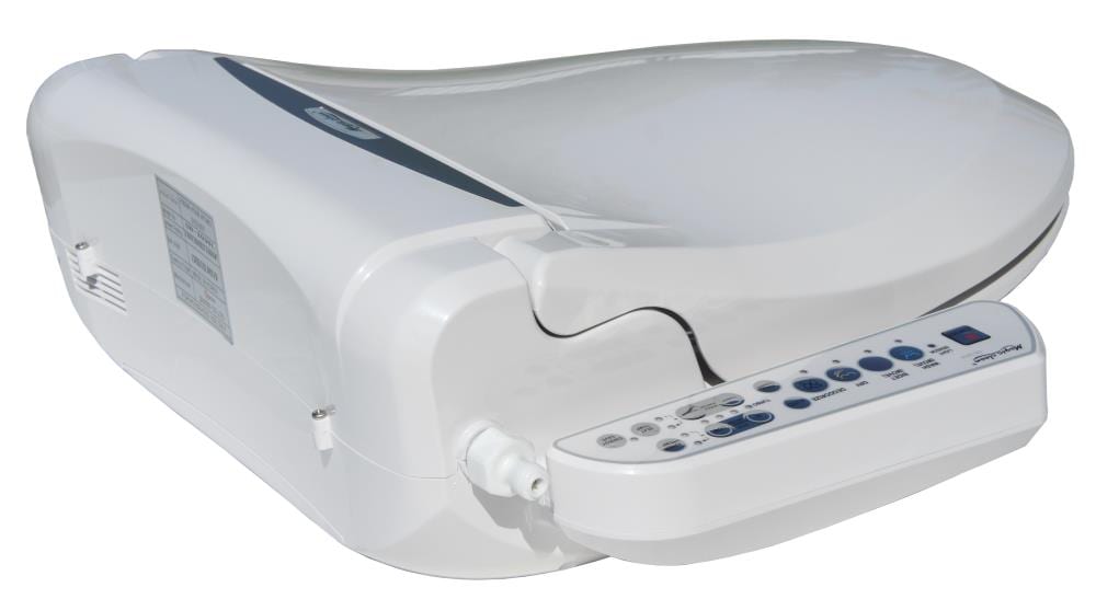Asiento de bidé eléctrico redondo de plástico blanco con cierre suave y calefacción mágica limpia SPT SB-2036S