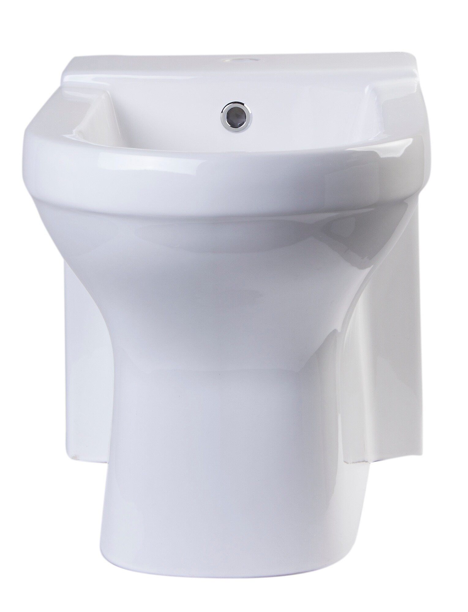 Bidet blanco alargado con altura estándar de 12 pulgadas de desplazamiento brusco JA1010 de EAGO