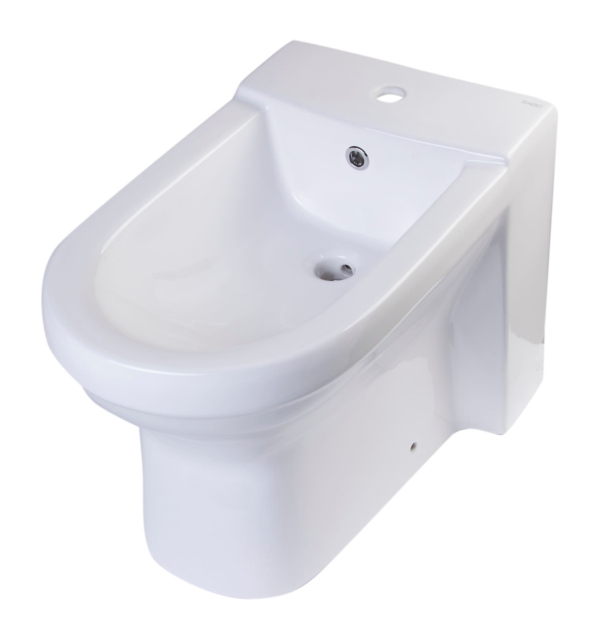 Bidet blanco alargado con altura estándar de 12 pulgadas de desplazamiento brusco JA1010 de EAGO