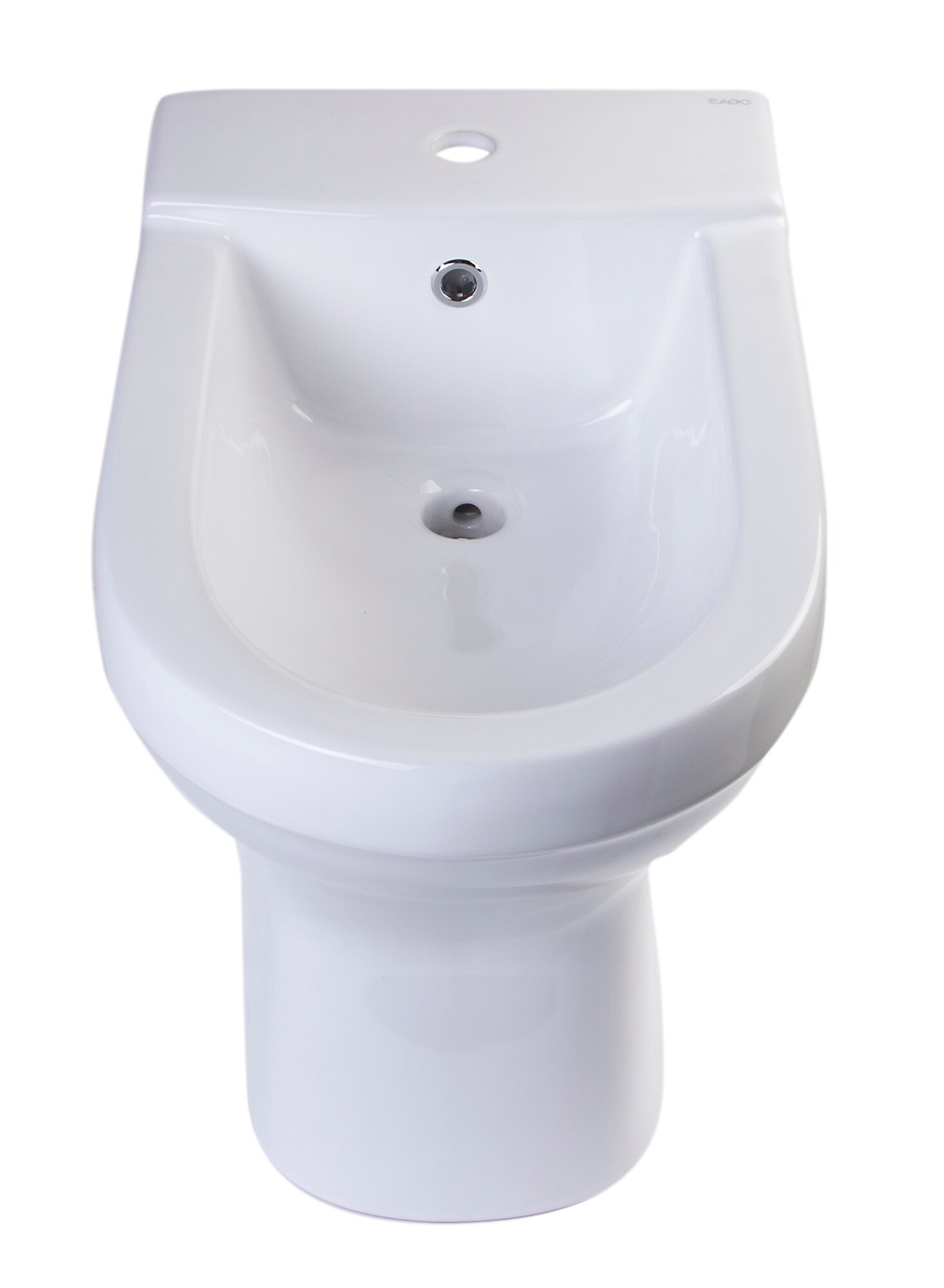 Bidet blanco alargado con altura estándar de 12 pulgadas de desplazamiento brusco JA1010 de EAGO