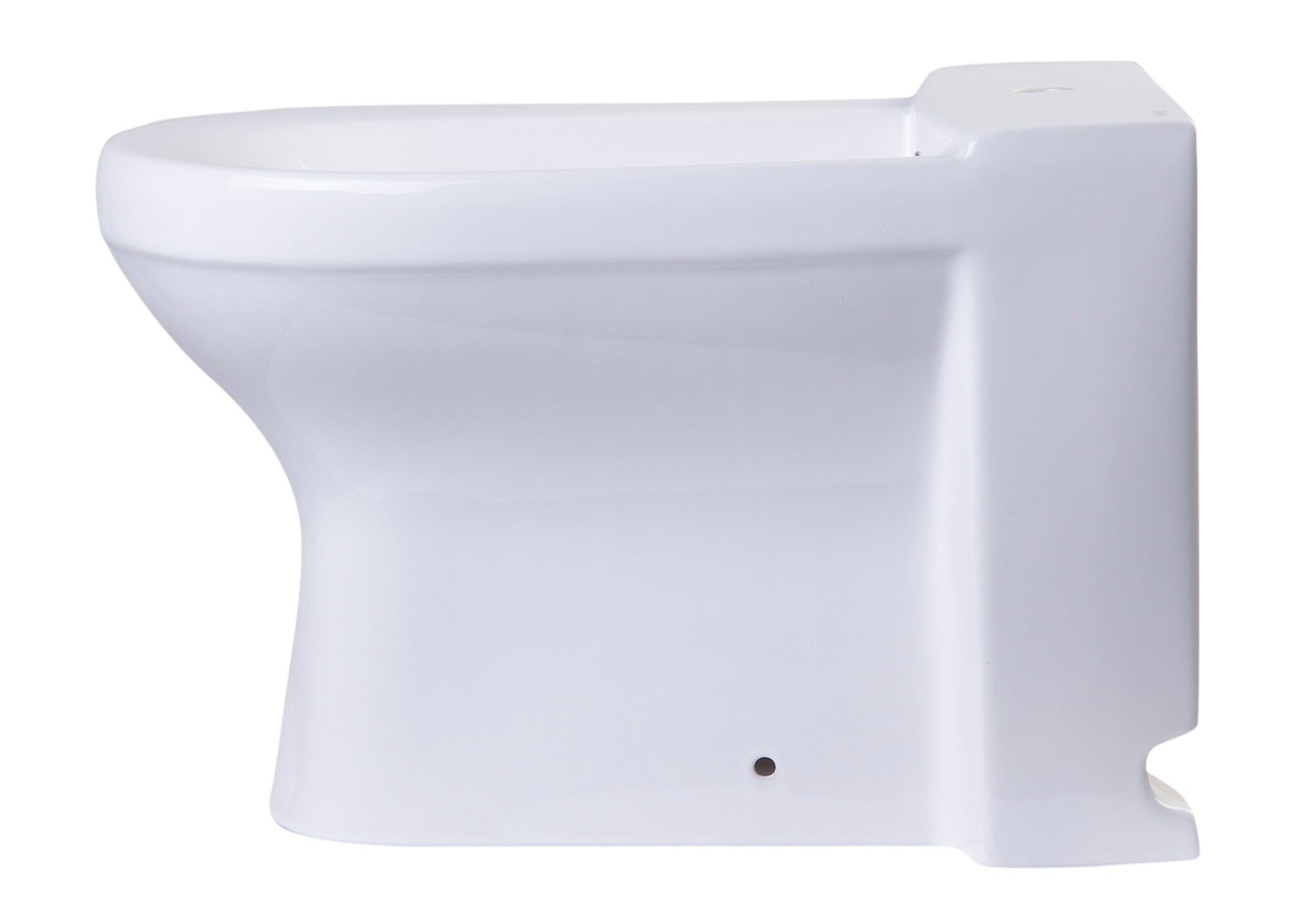 Bidet blanco alargado con altura estándar de 12 pulgadas de desplazamiento brusco JA1010 de EAGO