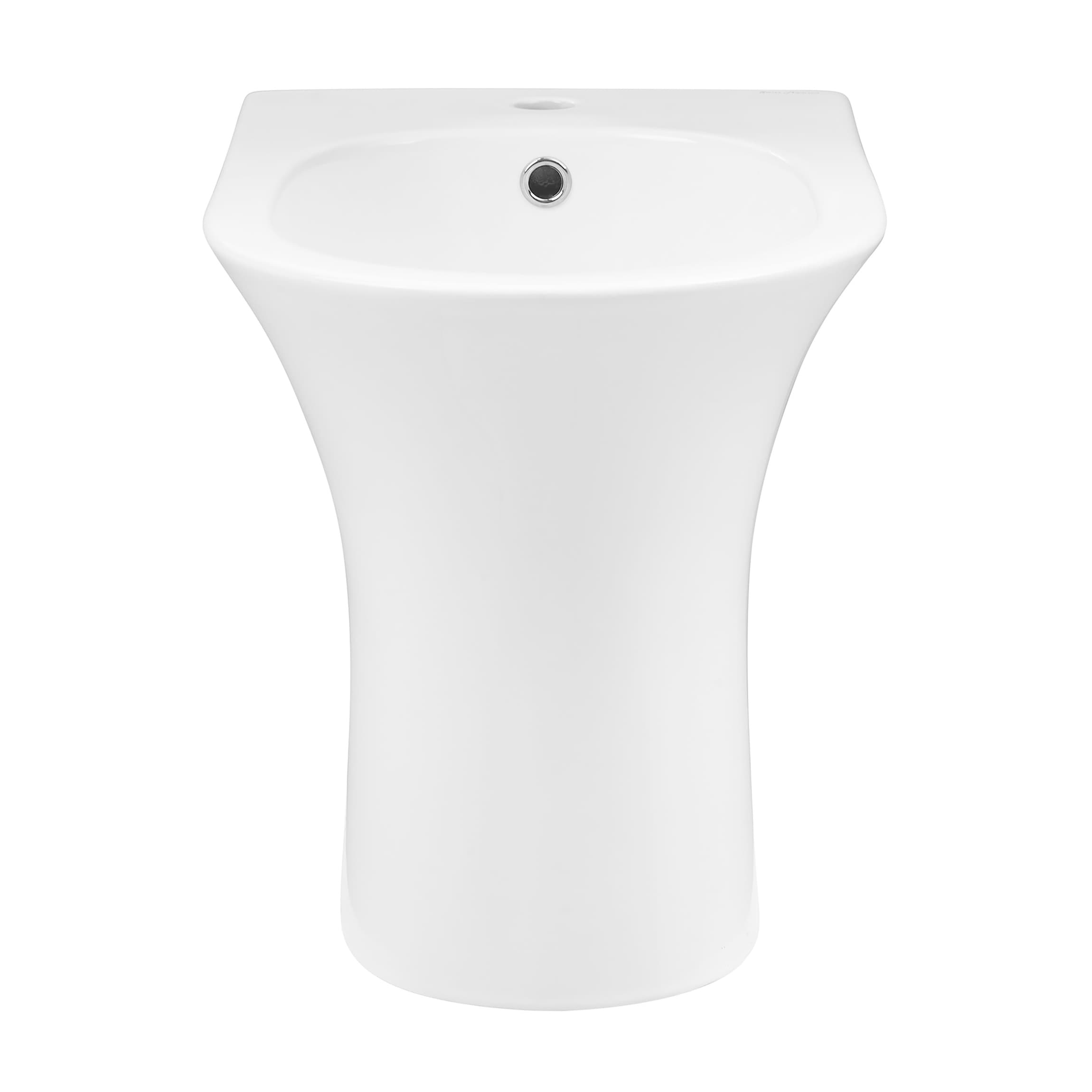 Bidet Suizo Madison Blanco Brillante con altura estándar y forma alargada SM-25-BDVCN03WH.