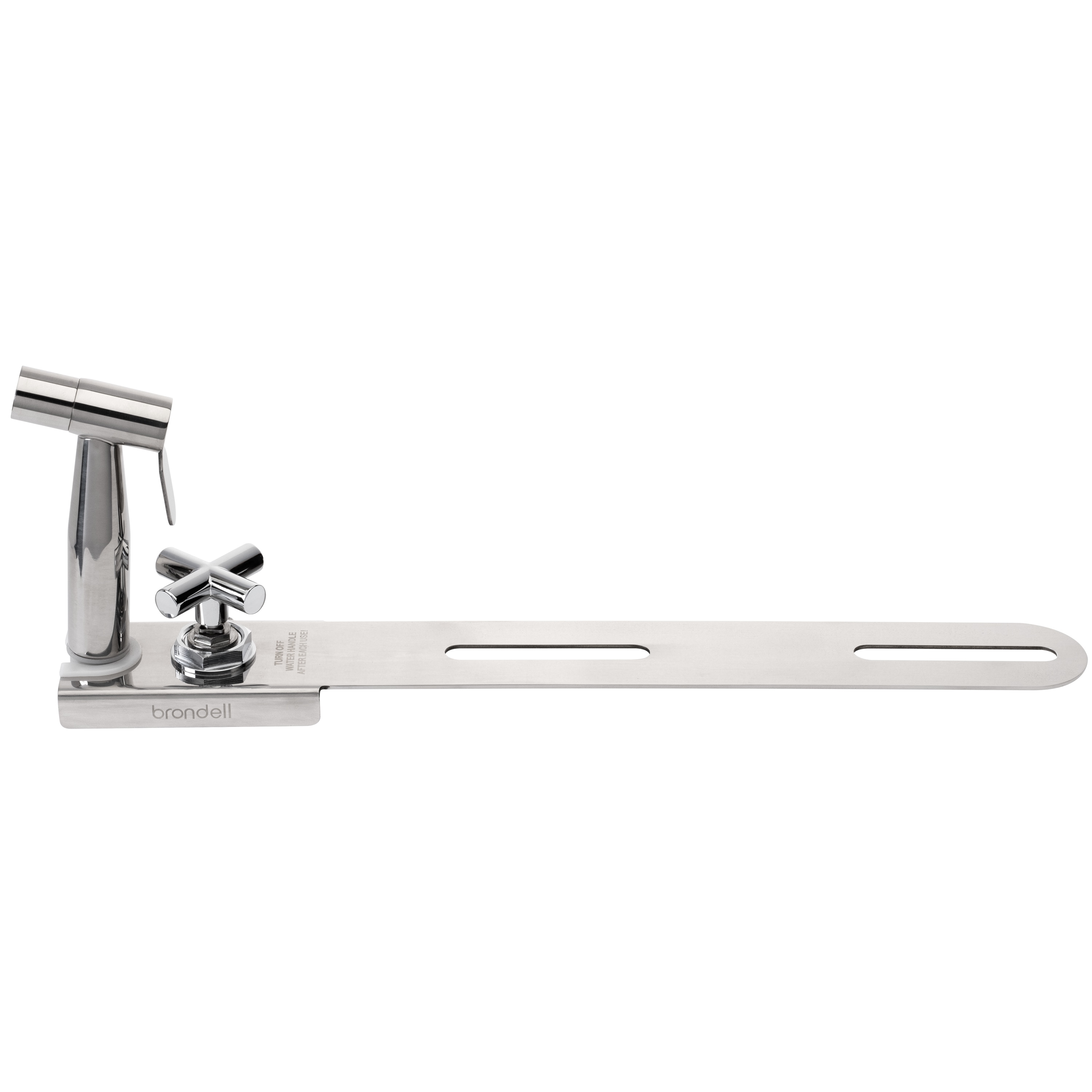 Rociador de bidé de mano montado en el inodoro de acero inoxidable Brondell MBH-40-S