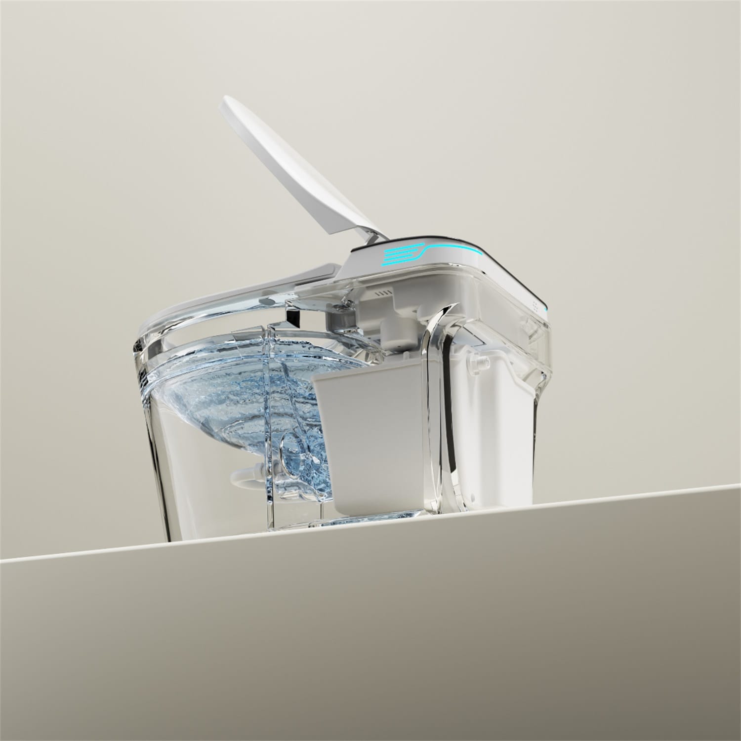 Sanitario Inteligente de Altura Estándar alargado con doble descarga blanco Mondawe de 12 pulgadas de desagüe y 1.28 GPF.