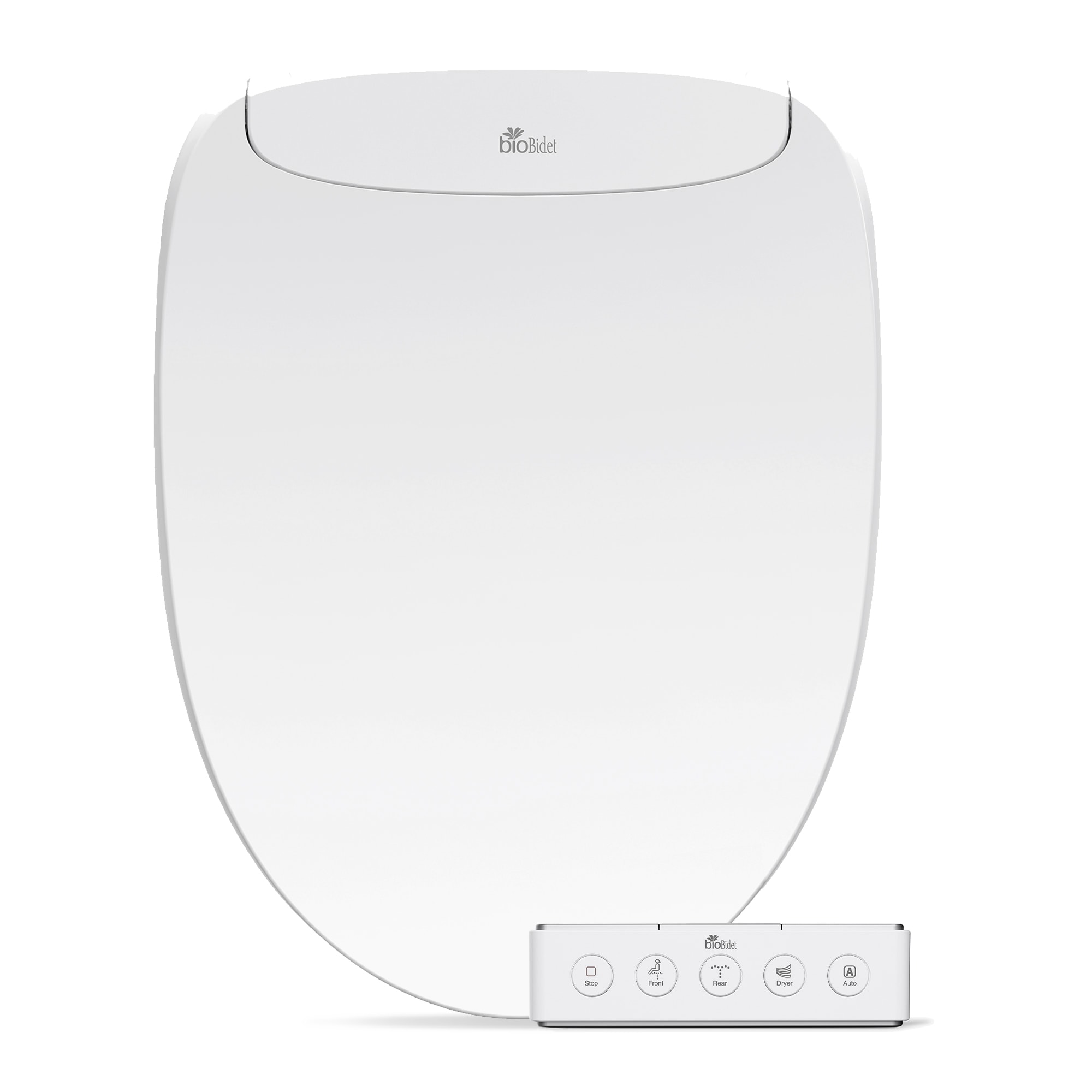 Asiento de baño bidet eléctrico con tapa suave, calentador y forma alargada, color blanco Bio Bidet Discovery DLS disco de plástico_DISCDLSE 000