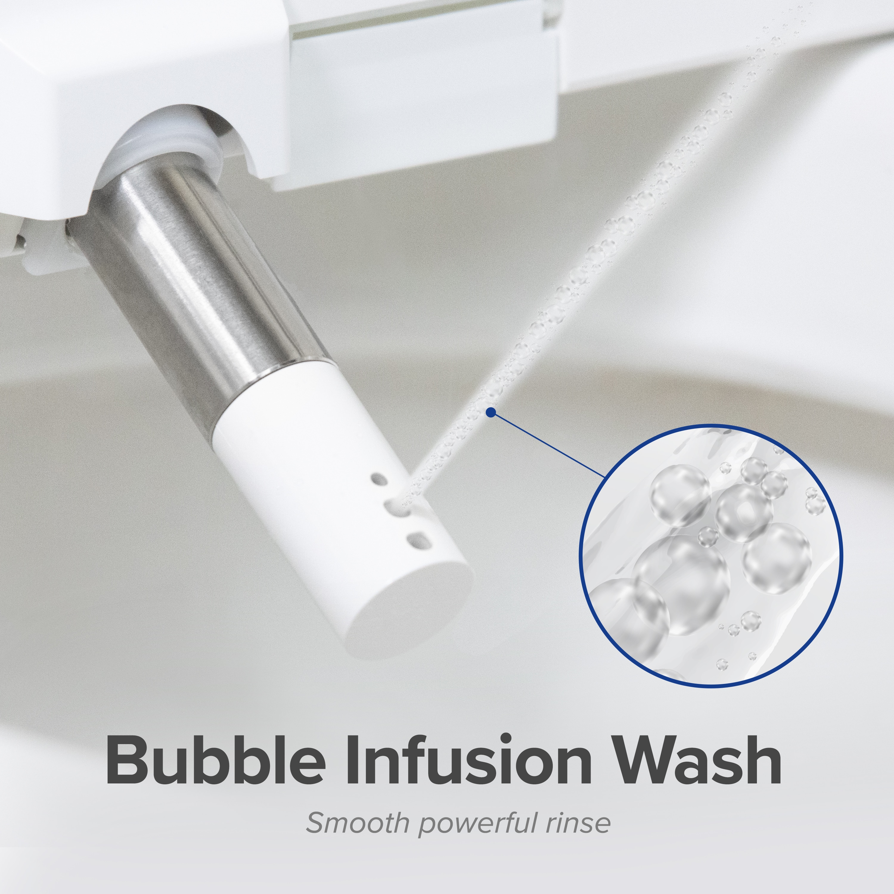 Asiento de Inodoro Inteligente de Plástico Blanco Alargado con Cierre Suave y Calefacción SmartBidet SB-2600