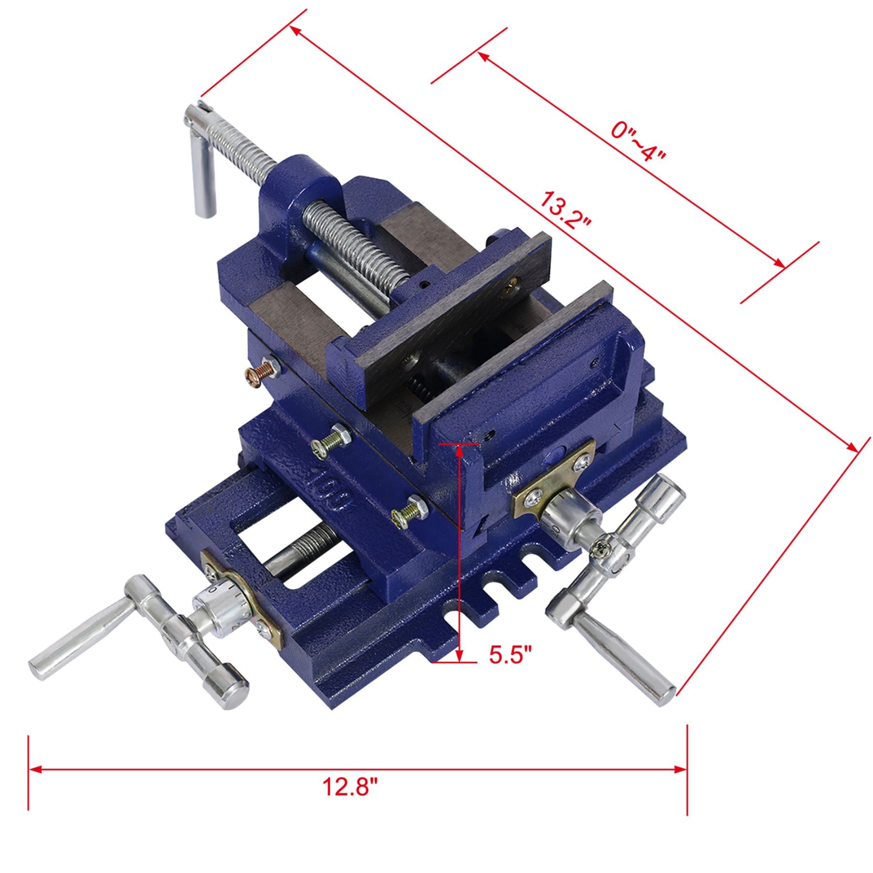 Morsa multipropósito de acero de 3 pulgadas Siavonce FZ-D0102H5LBLX