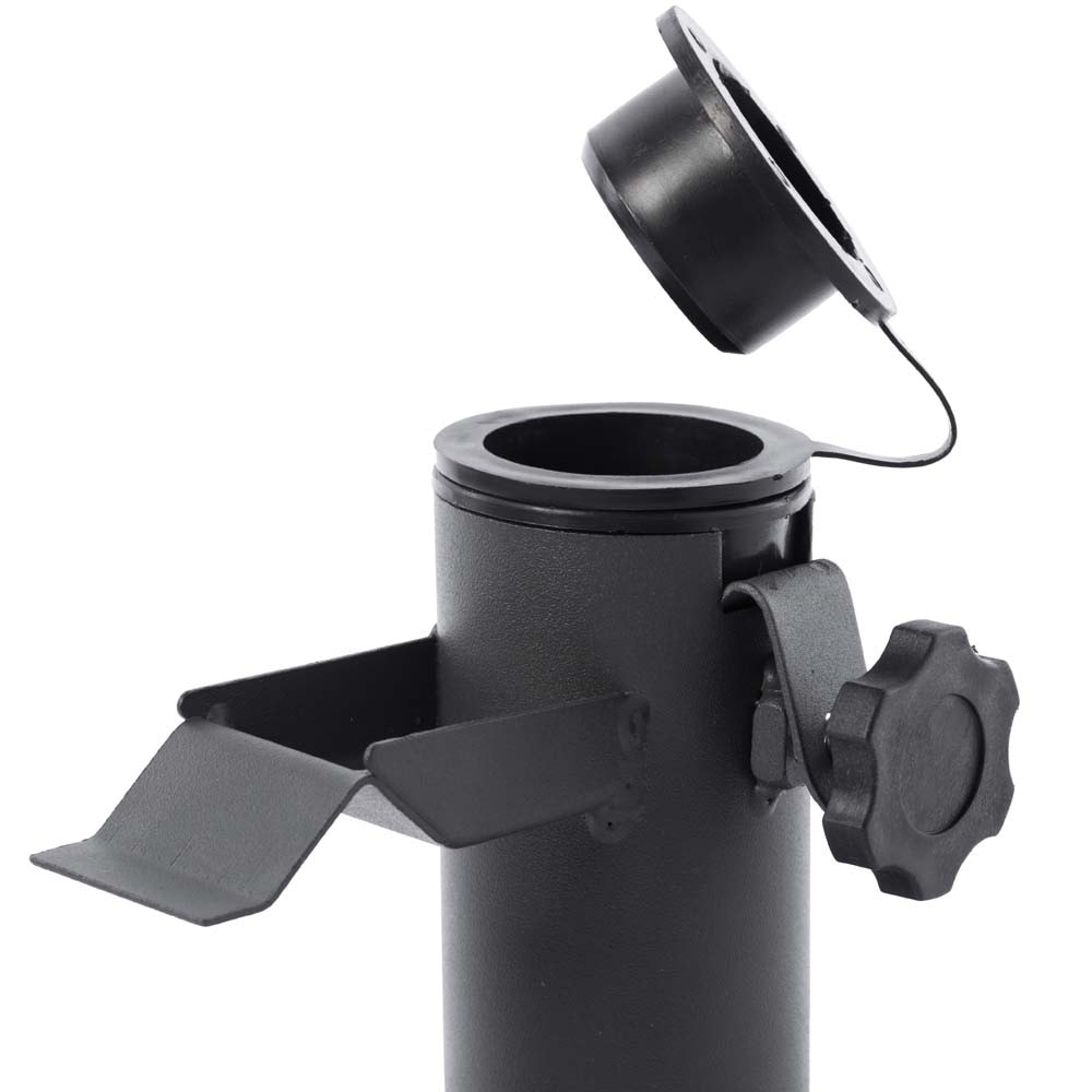 Sujetador de sombrilla resistente a la intemperie para balcón de 1-1/2 pulgadas, 1 libra de abrazadera para cercas, QI003890 de Gardenised