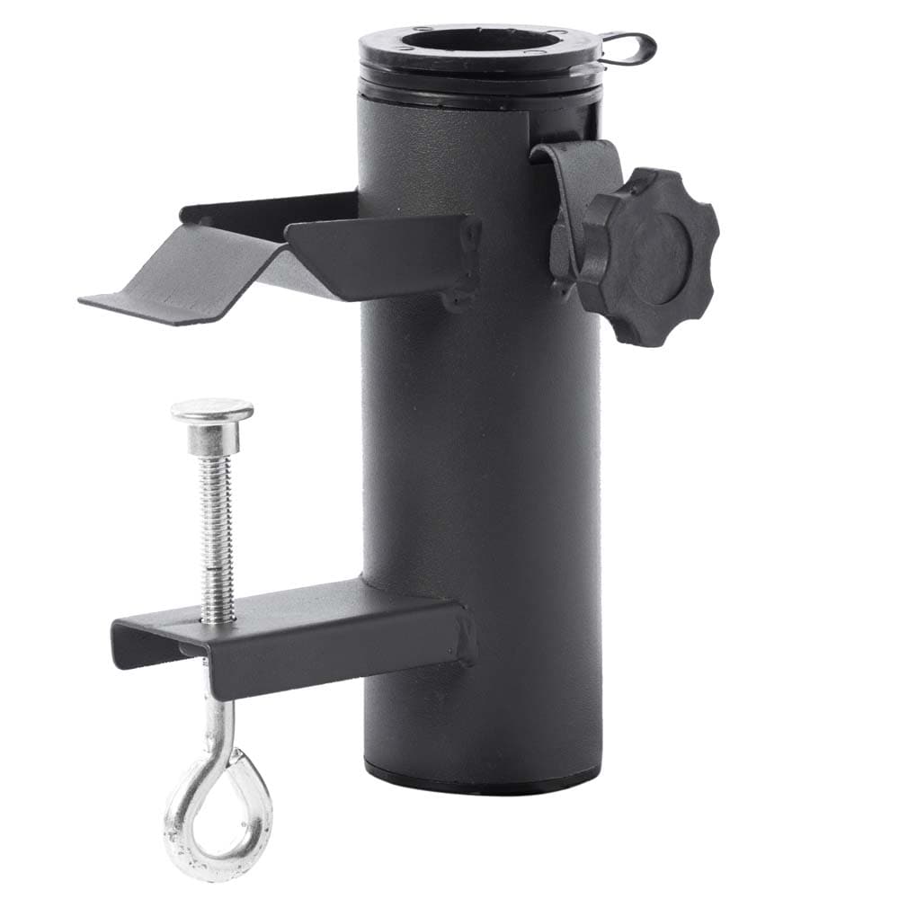 Sujetador de sombrilla resistente a la intemperie para balcón de 1-1/2 pulgadas, 1 libra de abrazadera para cercas, QI003890 de Gardenised