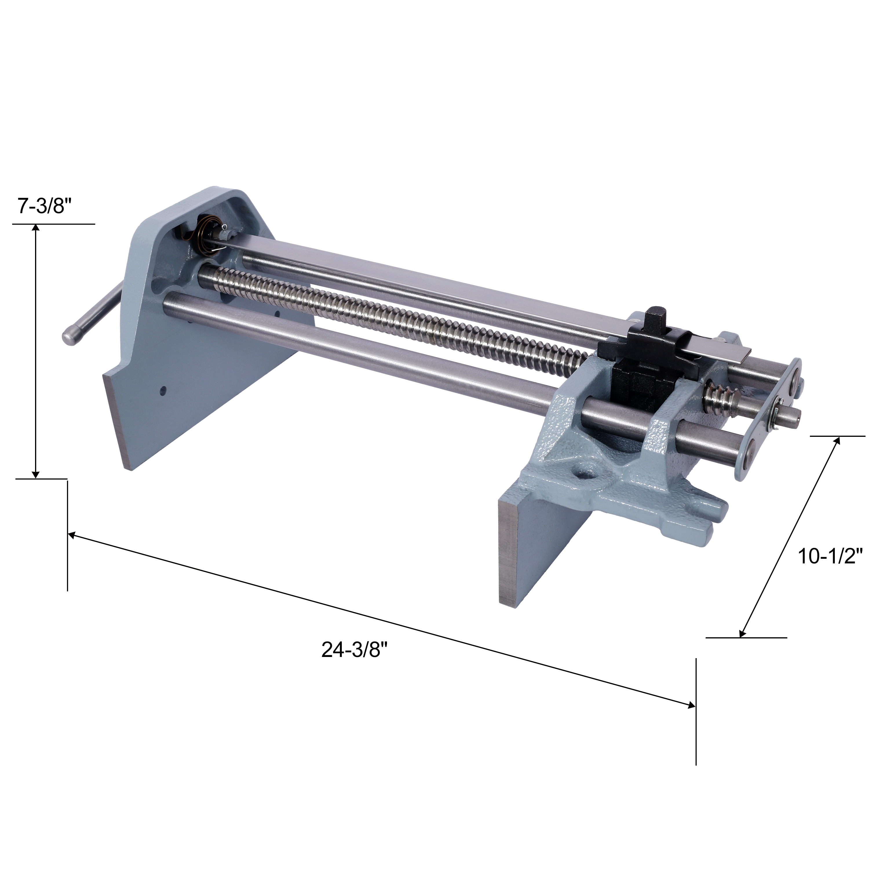 Morsa multiusos de hierro fundido BigTitan de 10-1/2 pulgadas con capacidad de 4000 lb