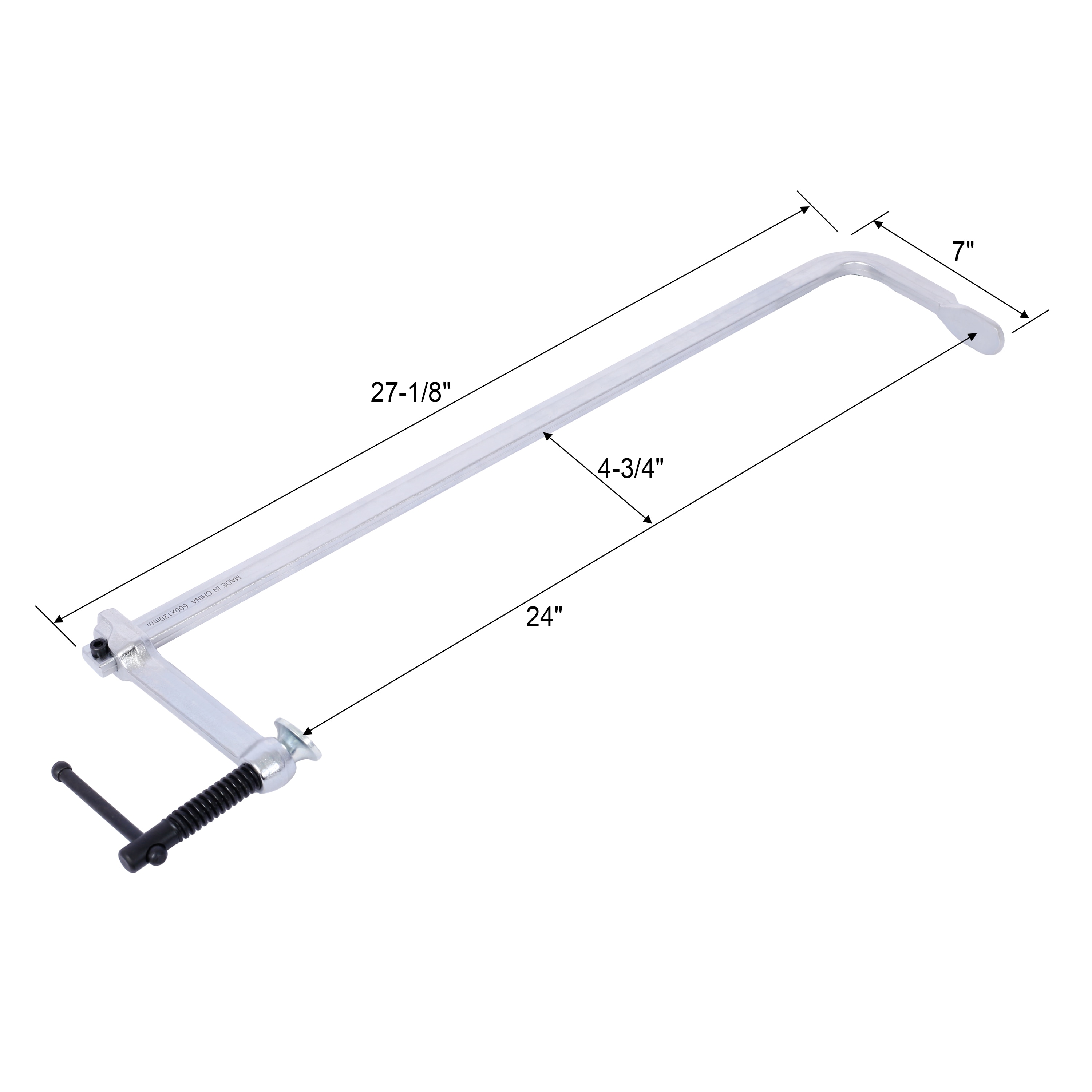 Abrazadera de mandíbula paralela BigTitan de 1400 lb de 24 pulgadas, paquete de 2