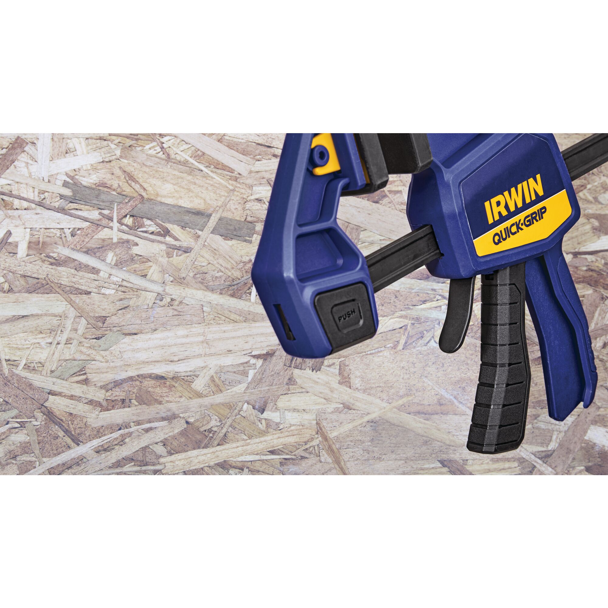 Sargento de barra de una mano de servicio mediano IRWIN QUICK-GRIP de 12 pulgadas con capacidad de 300.0 libras 1964718