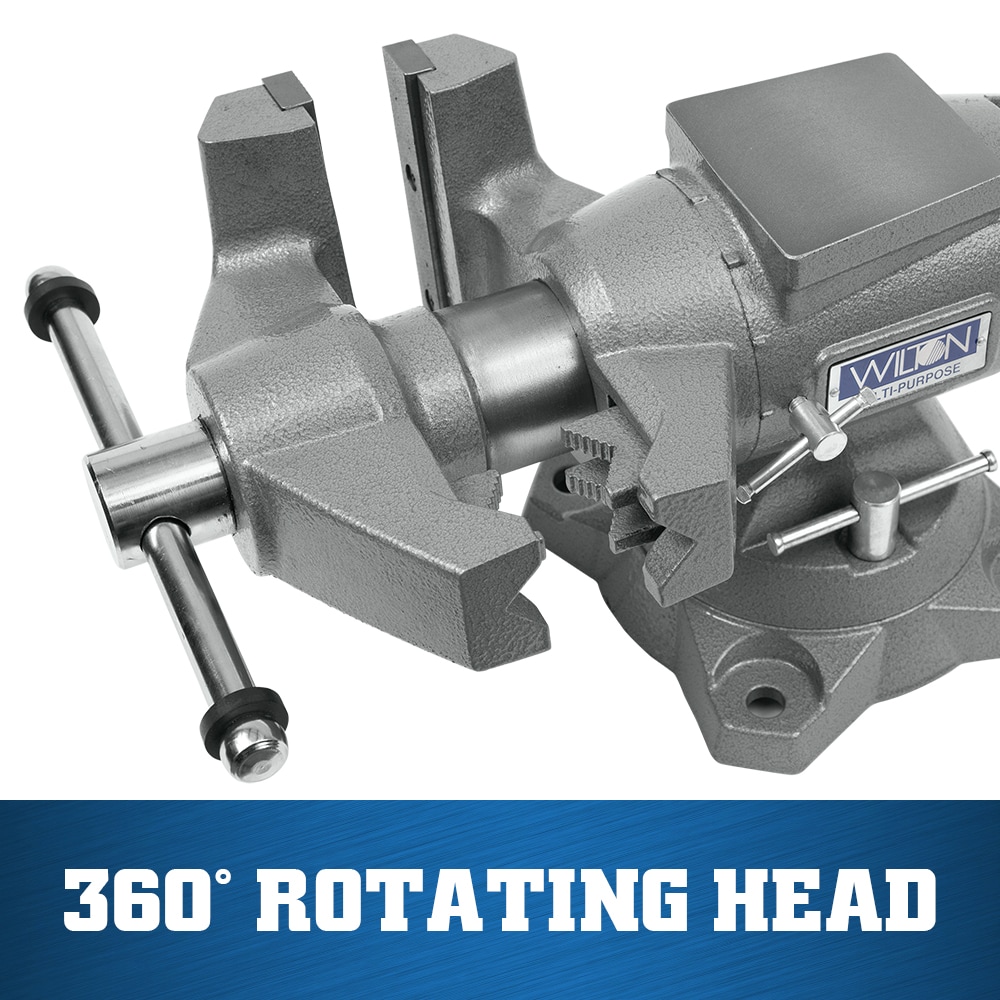 Torno de banco multiusos de hierro fundido de 6-1/2 pulgadas de Wilton WL9-28845