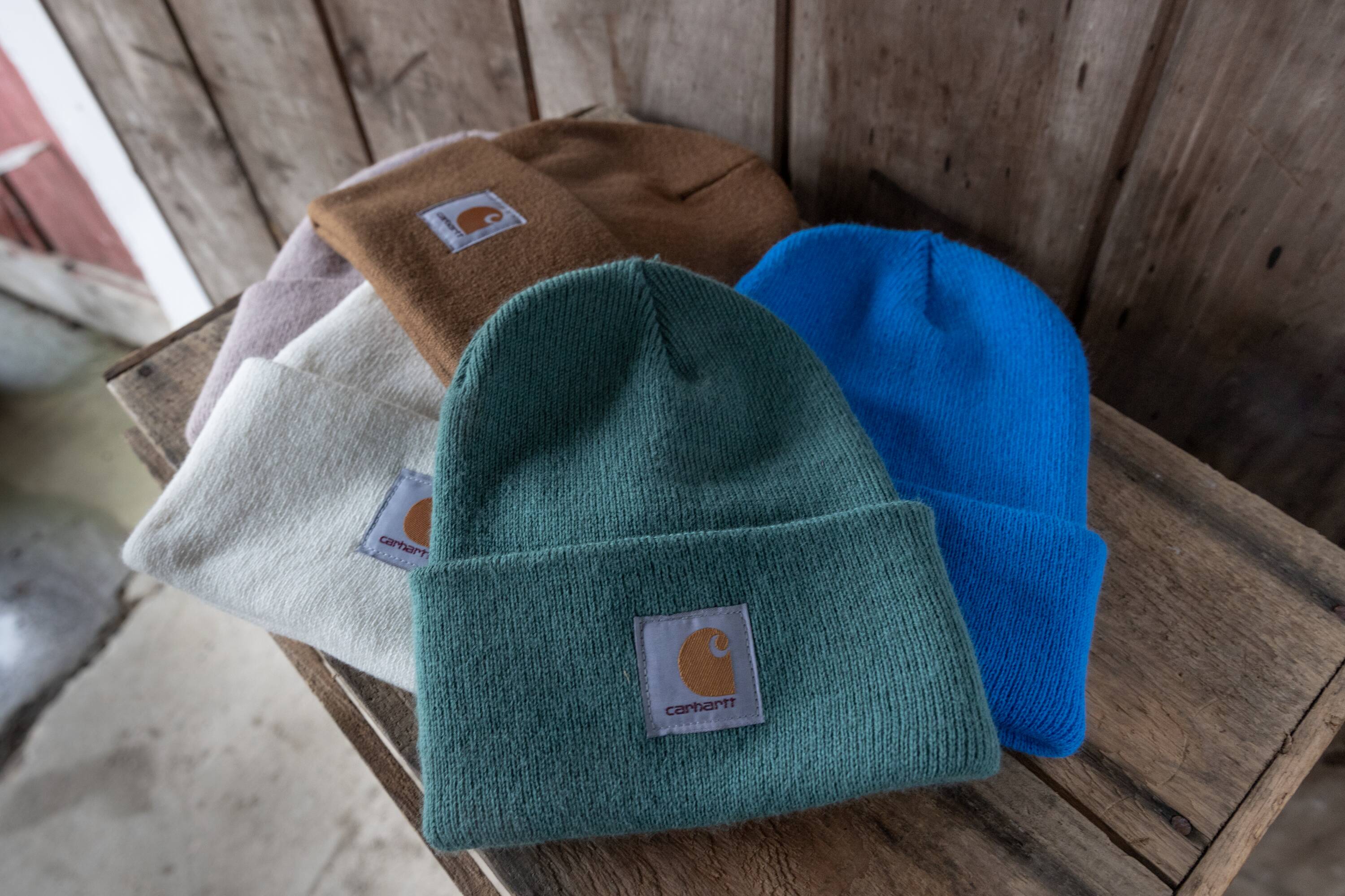 Gorro de punto negro de acrílico para hombre de Carhartt A18-Negro-Talla única.