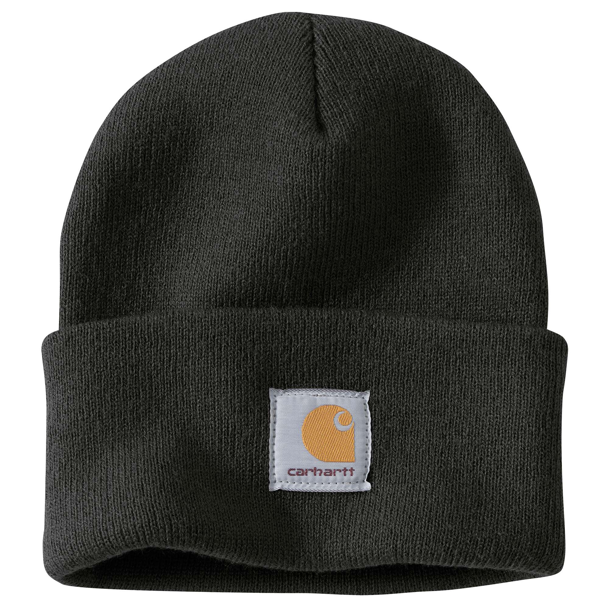 Gorro de punto negro de acrílico para hombre de Carhartt A18-Negro-Talla única.