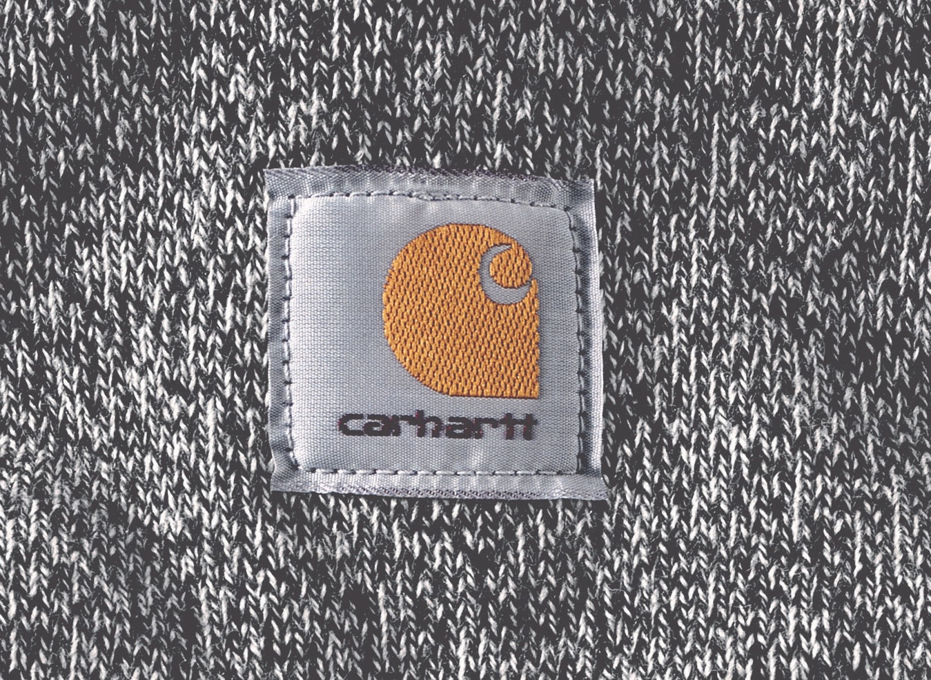 Gorro de punto acrílico negro/blanco para hombre de Carhartt A18-019OS