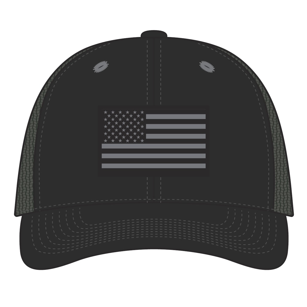 Gorra de béisbol de algodón/poliéster negro para hombres de Infinity Brands MW22-066CRA-1