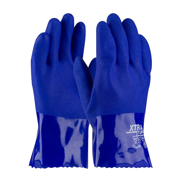 Guantes resistentes a químicos de 10" para Pipas, PVC, XL, paquete de 12 - 58-8655/XL
