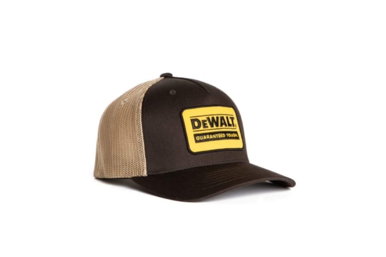 Gorra Trucker Sintética Marrón con Malla Beige para Adultos Unisex de DEWALT DXWW50041-310-OSFA