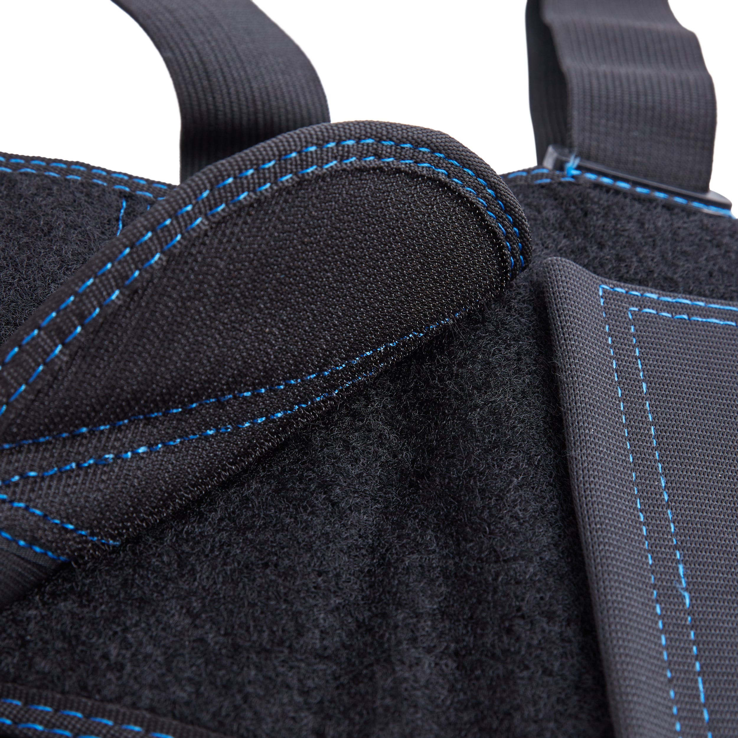 Faja para la espalda de poliéster negro para adulto unisex con tirantes - Grande/Extra grande KB51LX