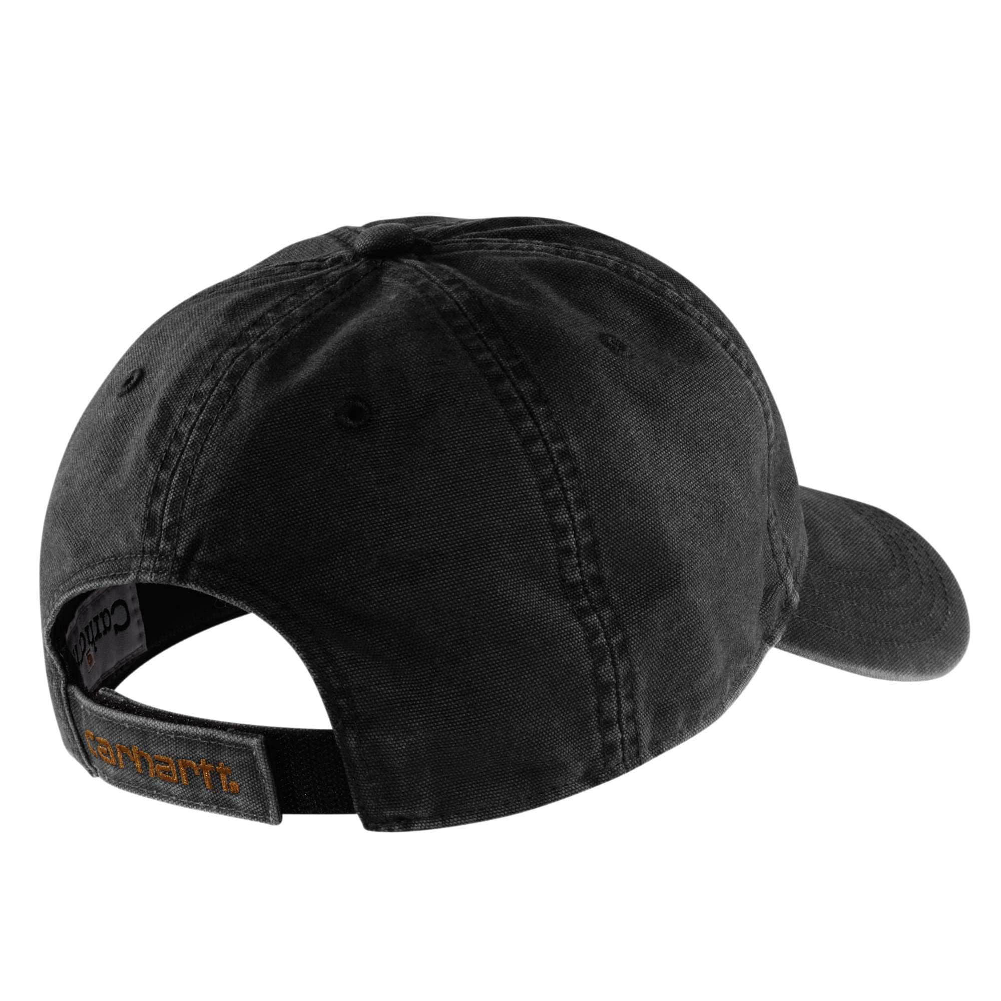 Gorra de béisbol de algodón negro para hombre Carhartt 100289-NEGRO-OFA