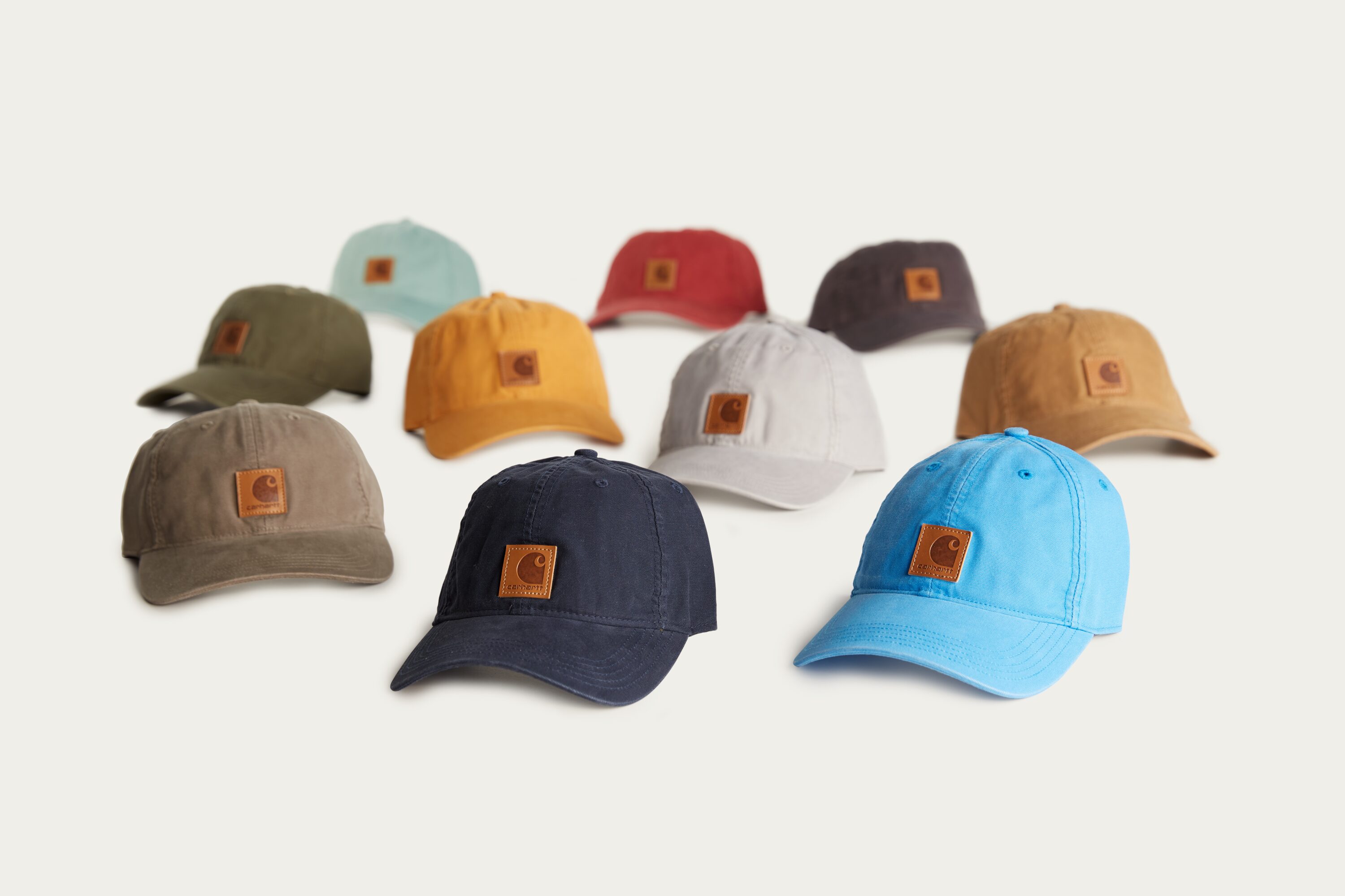 Gorra de béisbol de algodón negro para hombre Carhartt 100289-NEGRO-OFA