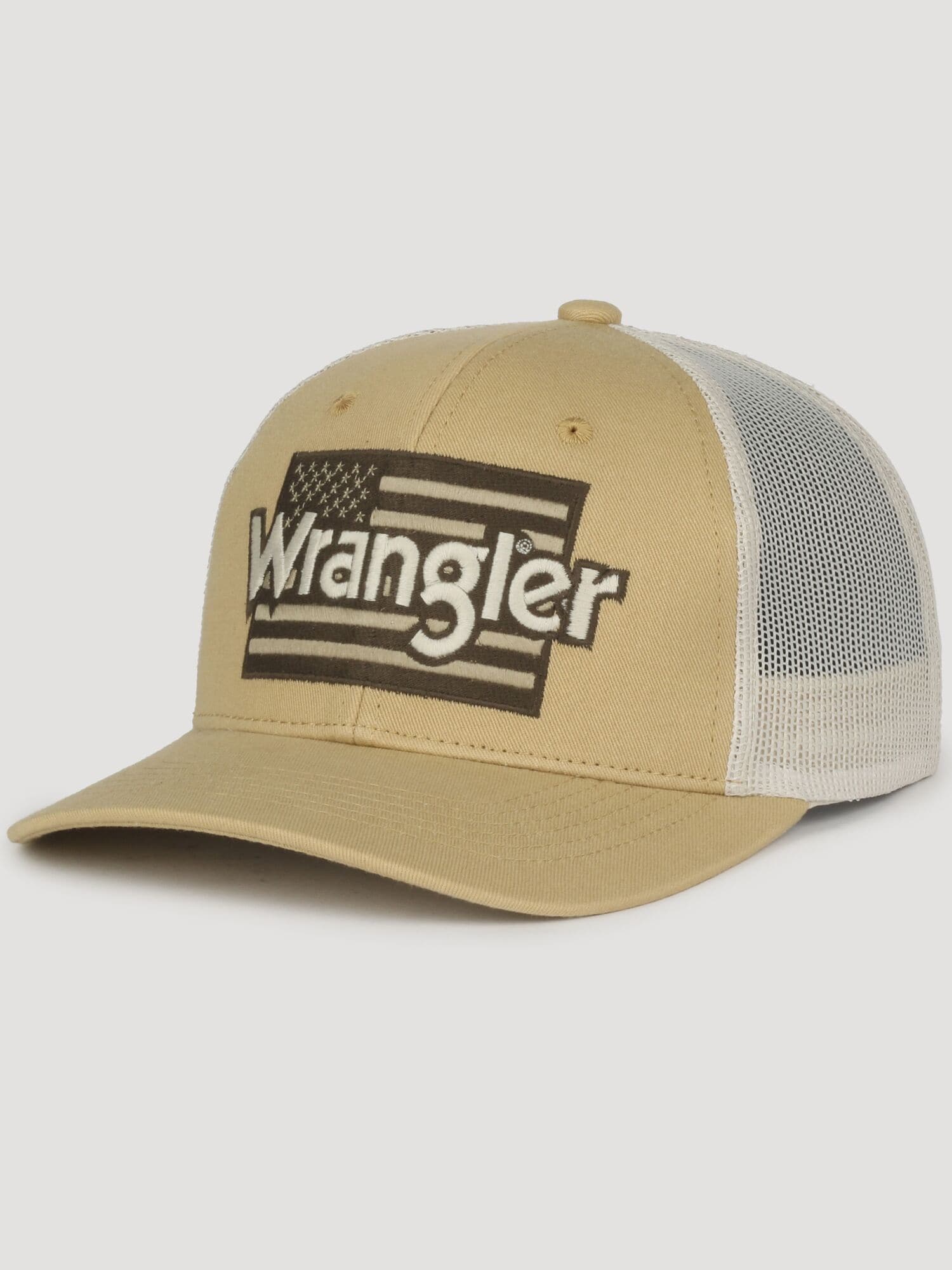 Gorra Trucker de algodón/poliéster en color Oro Viejo/Beige para adulto unisex de Wrangler