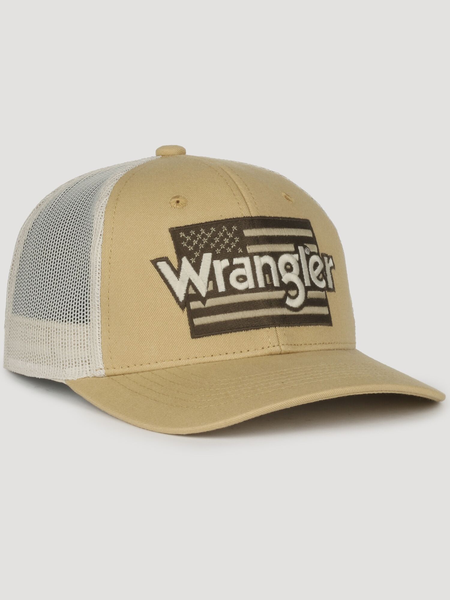 Gorra Trucker de algodón/poliéster en color Oro Viejo/Beige para adulto unisex de Wrangler