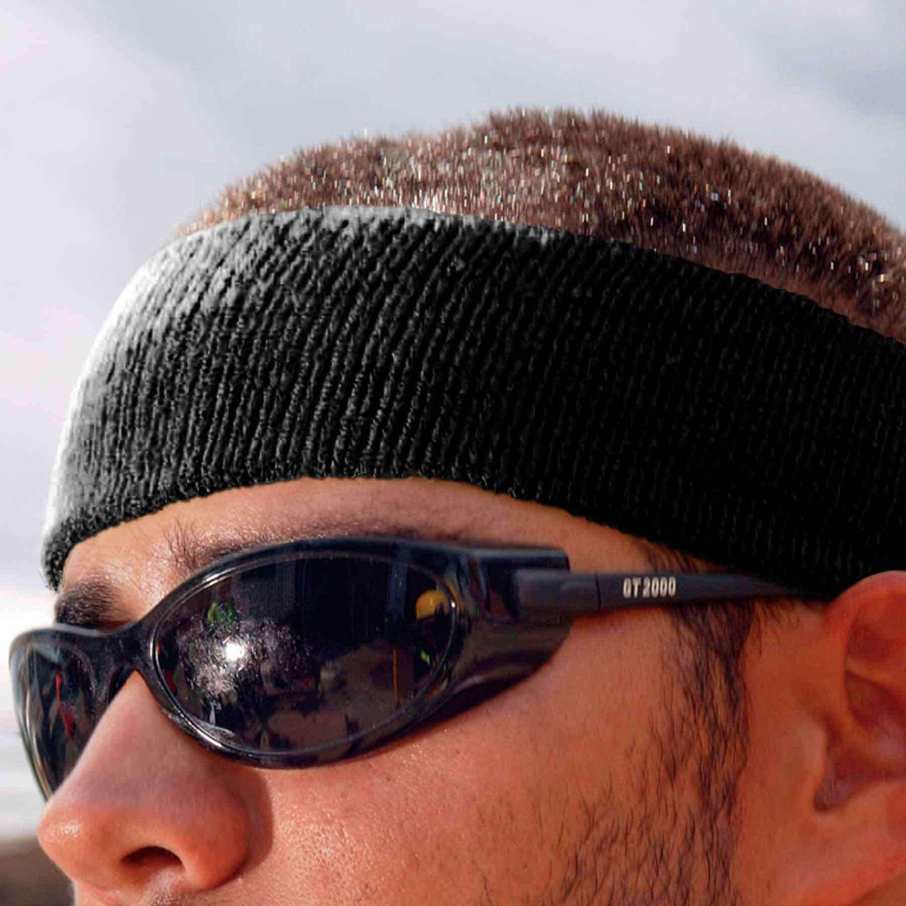 Diadema de algodón negro unisex para adultos Chill-Its 12452.