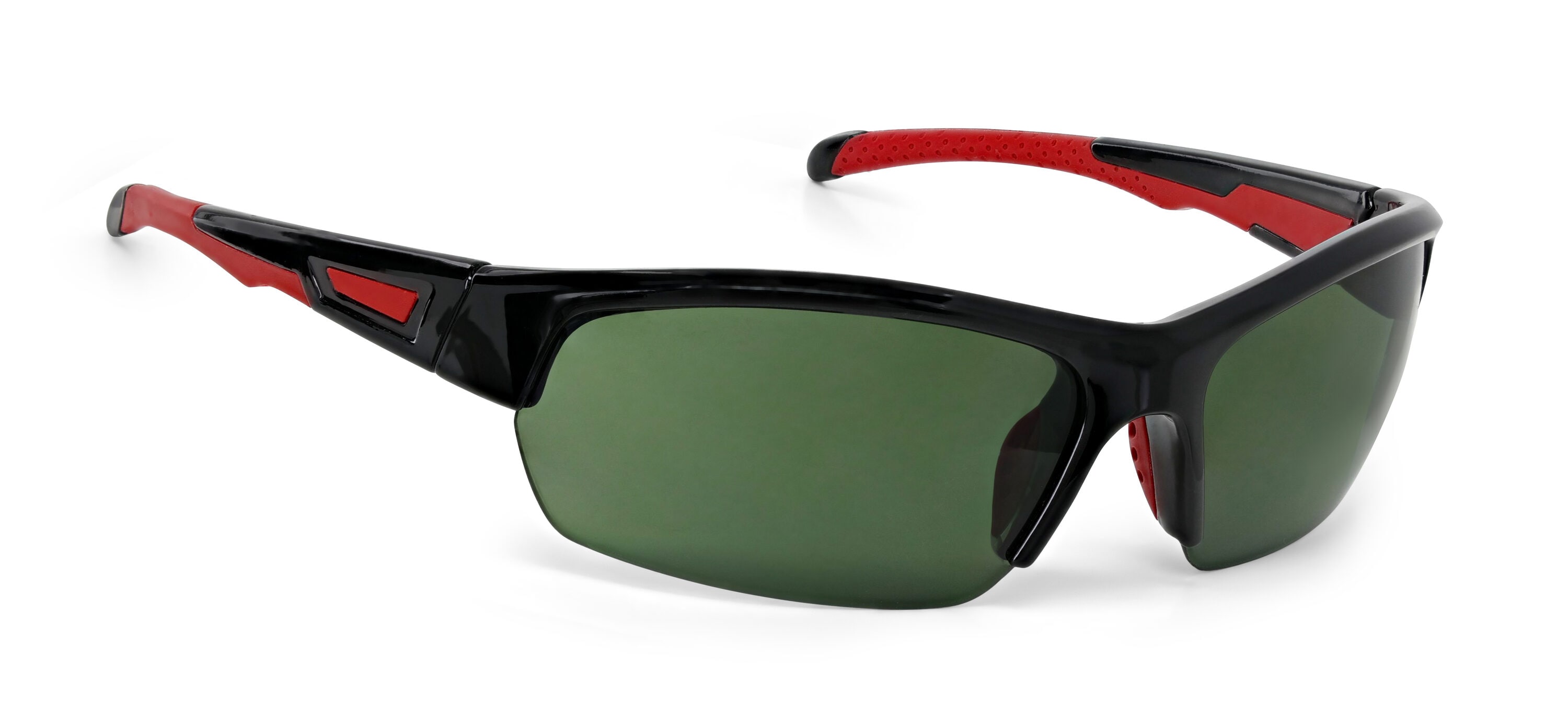 Lentes de sol negros y rojos para hombre Hillman 1HE85940