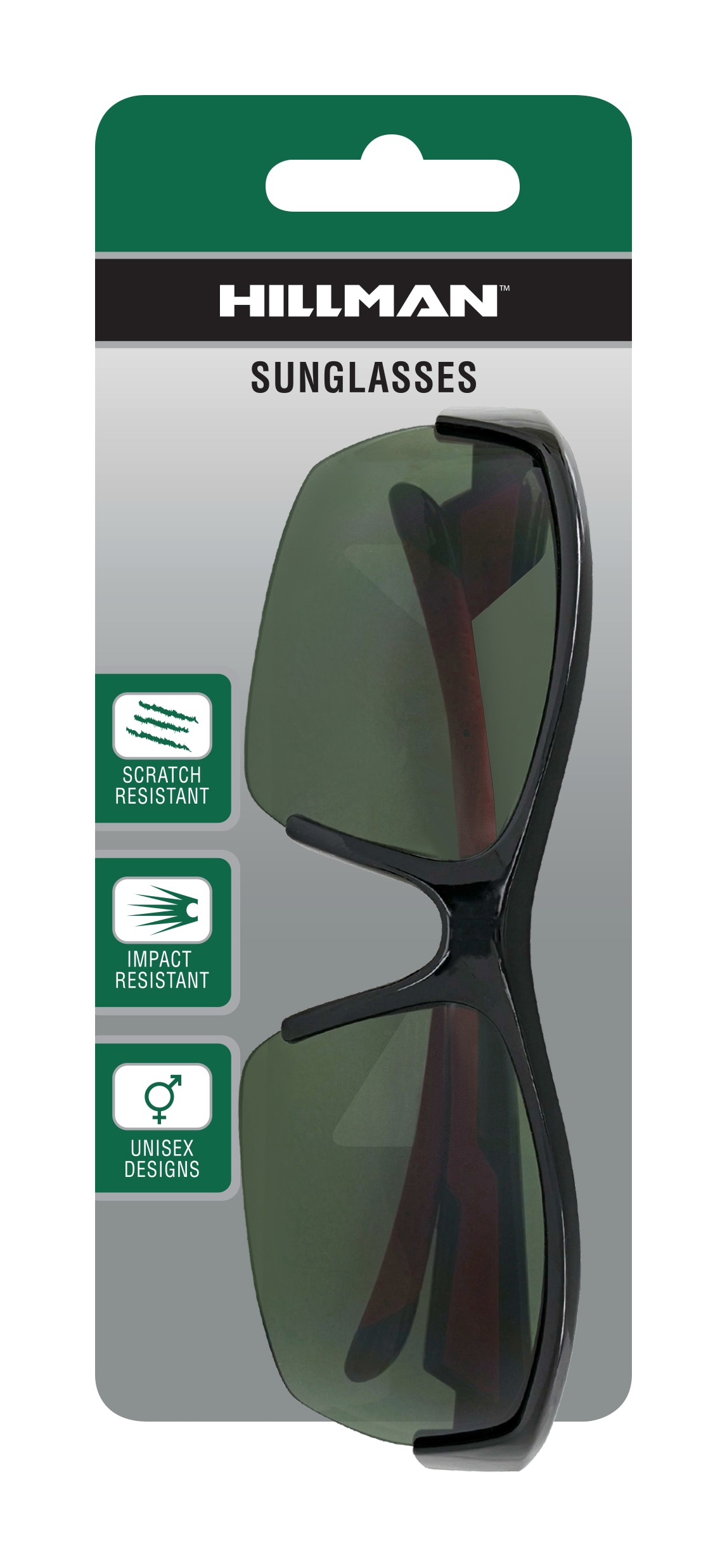 Lentes de sol negros y rojos para hombre Hillman 1HE85940