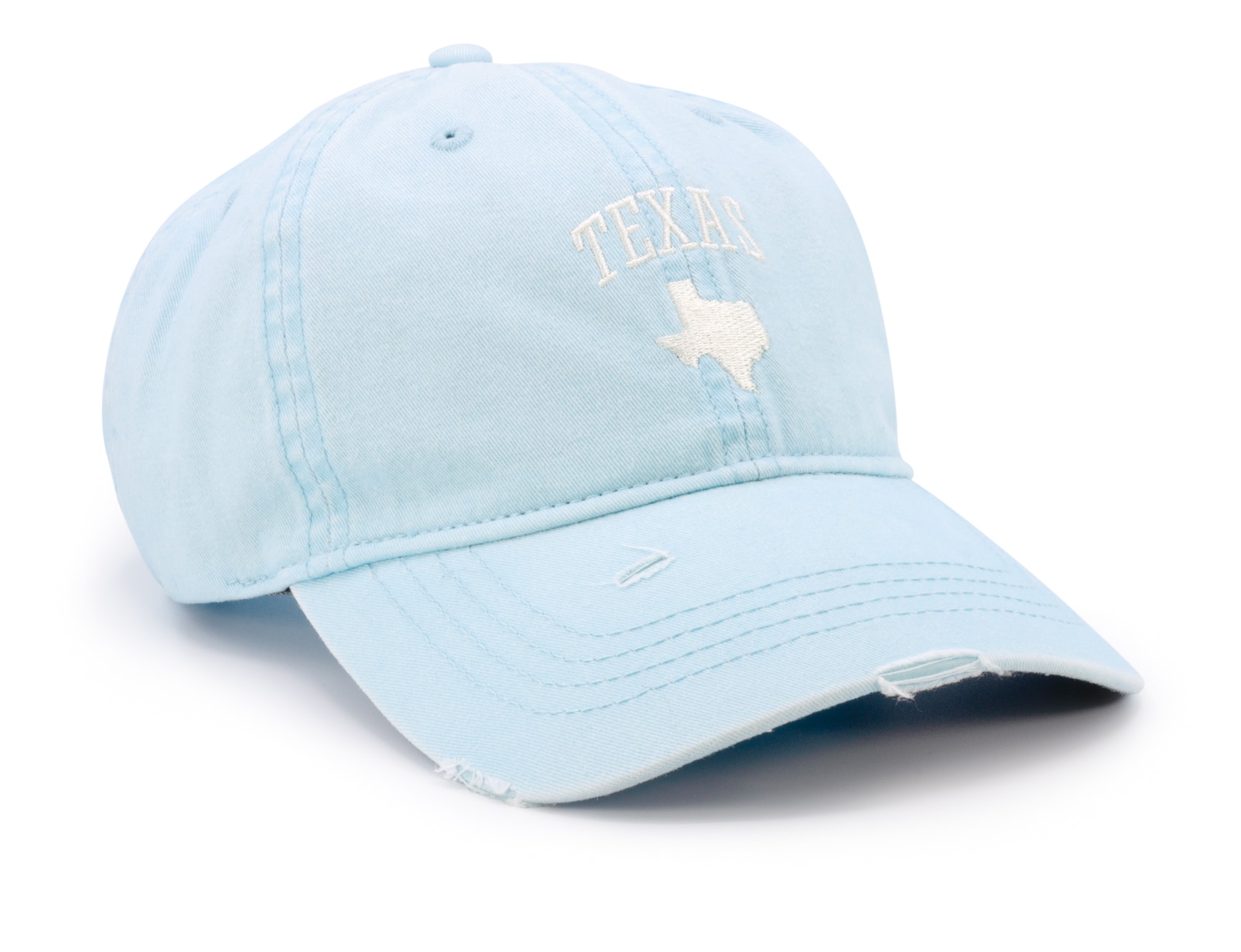 Gorra de béisbol de algodón azul claro/estampado paisley para mujeres de Infinity Brands - LOW-167-TX